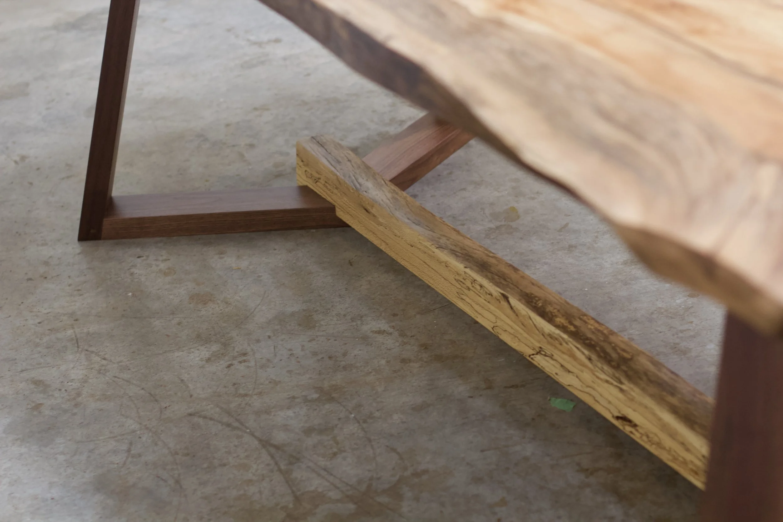 Live-edge Spalted Quartersawn Sycamore Table