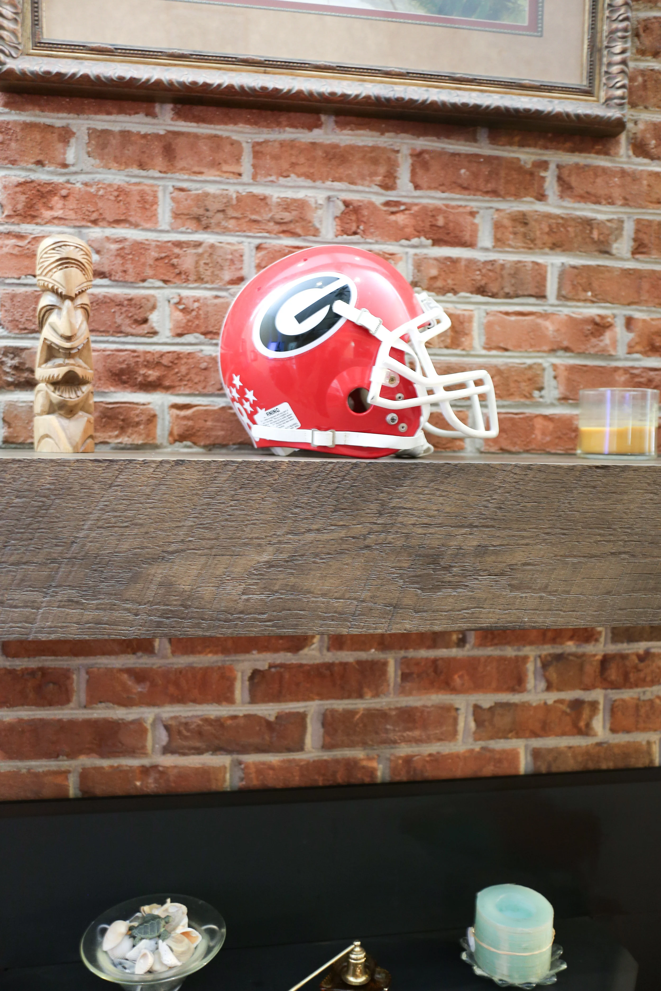 Weathered Old School Oak Mantel