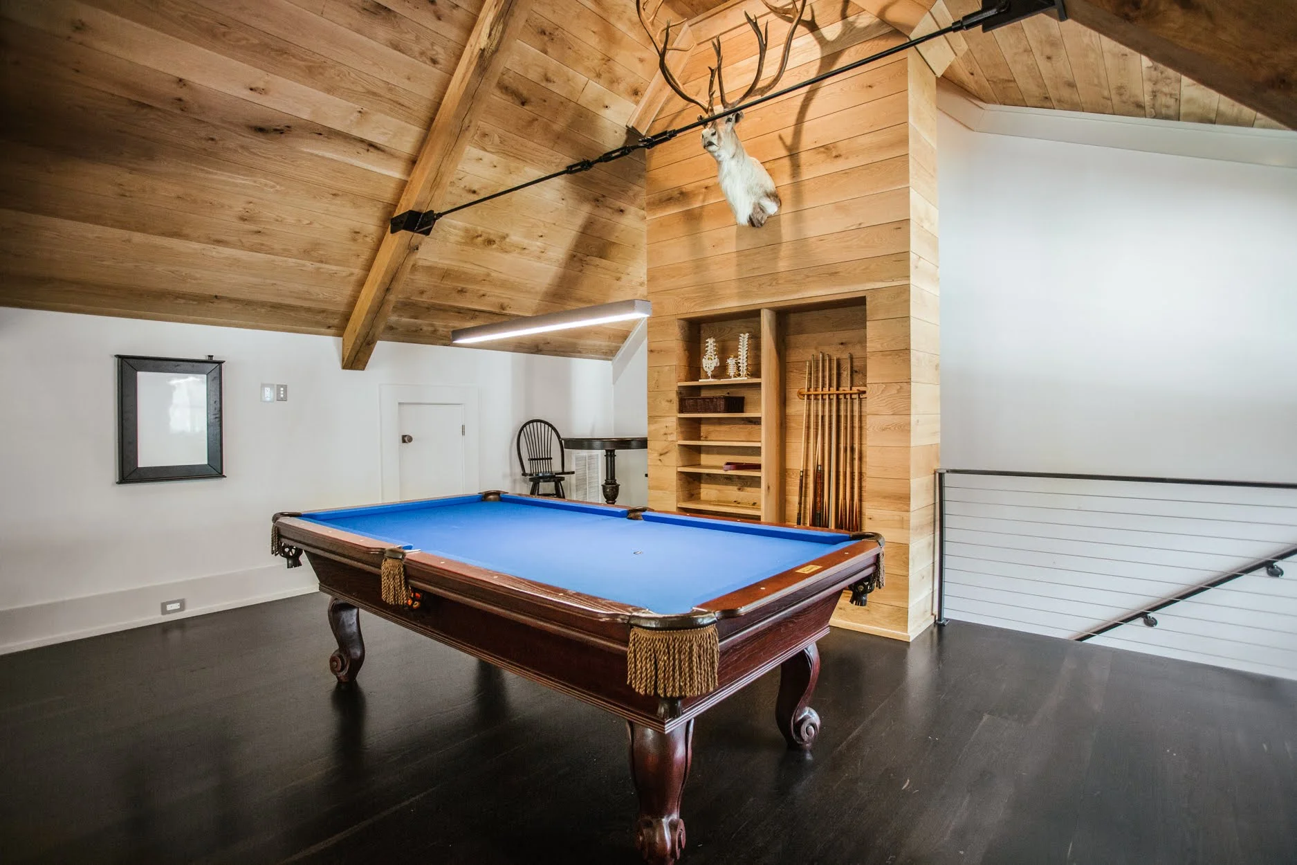 1x8 Rustic White Oak (NOT) Shiplap and Ebonized Oak Floors