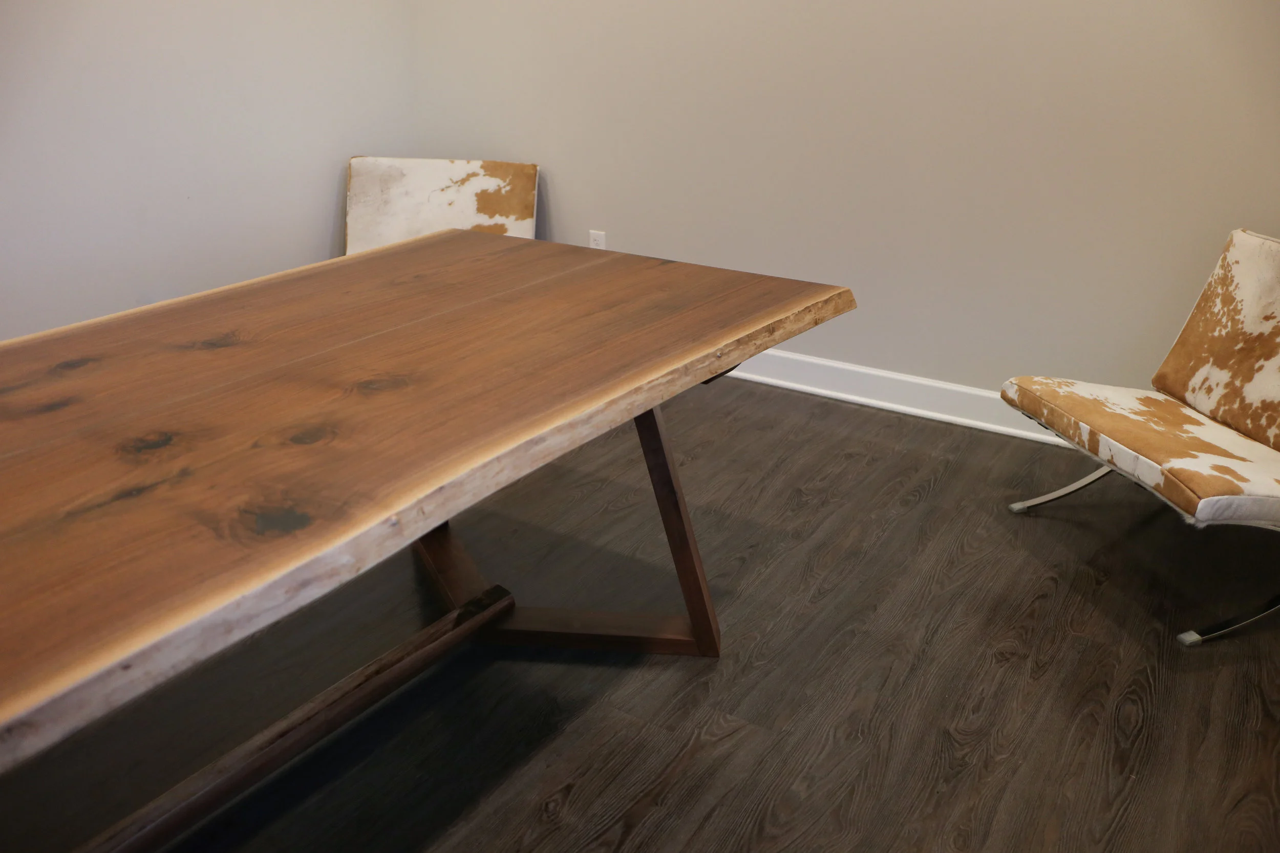 Live-edge Walnut Table