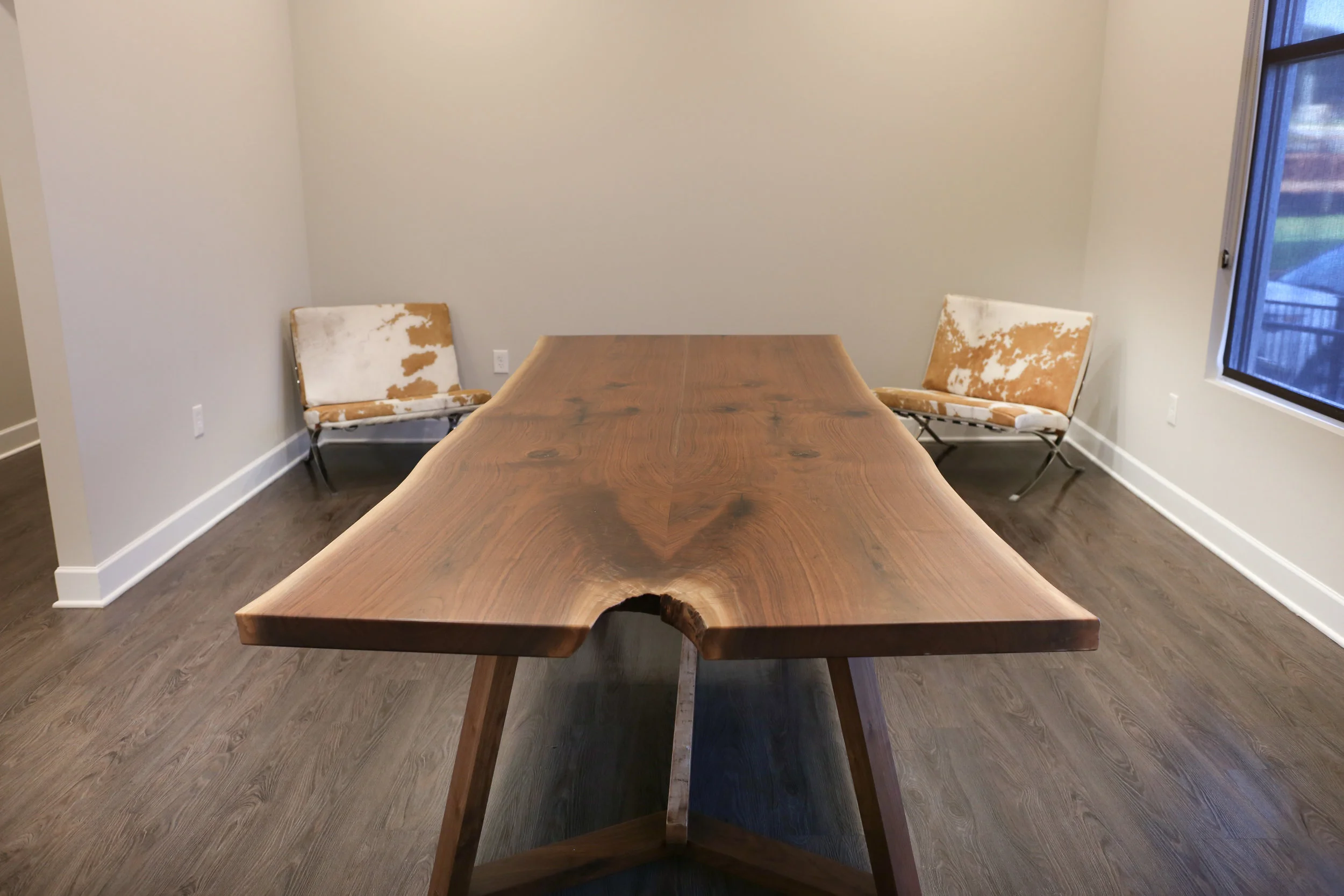 Live-edge Walnut Table