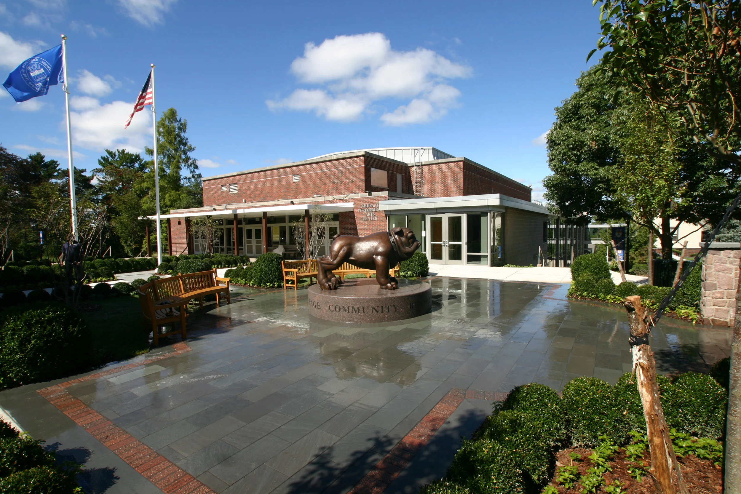  Thermal Bluestone Patio with a Brick Accent 