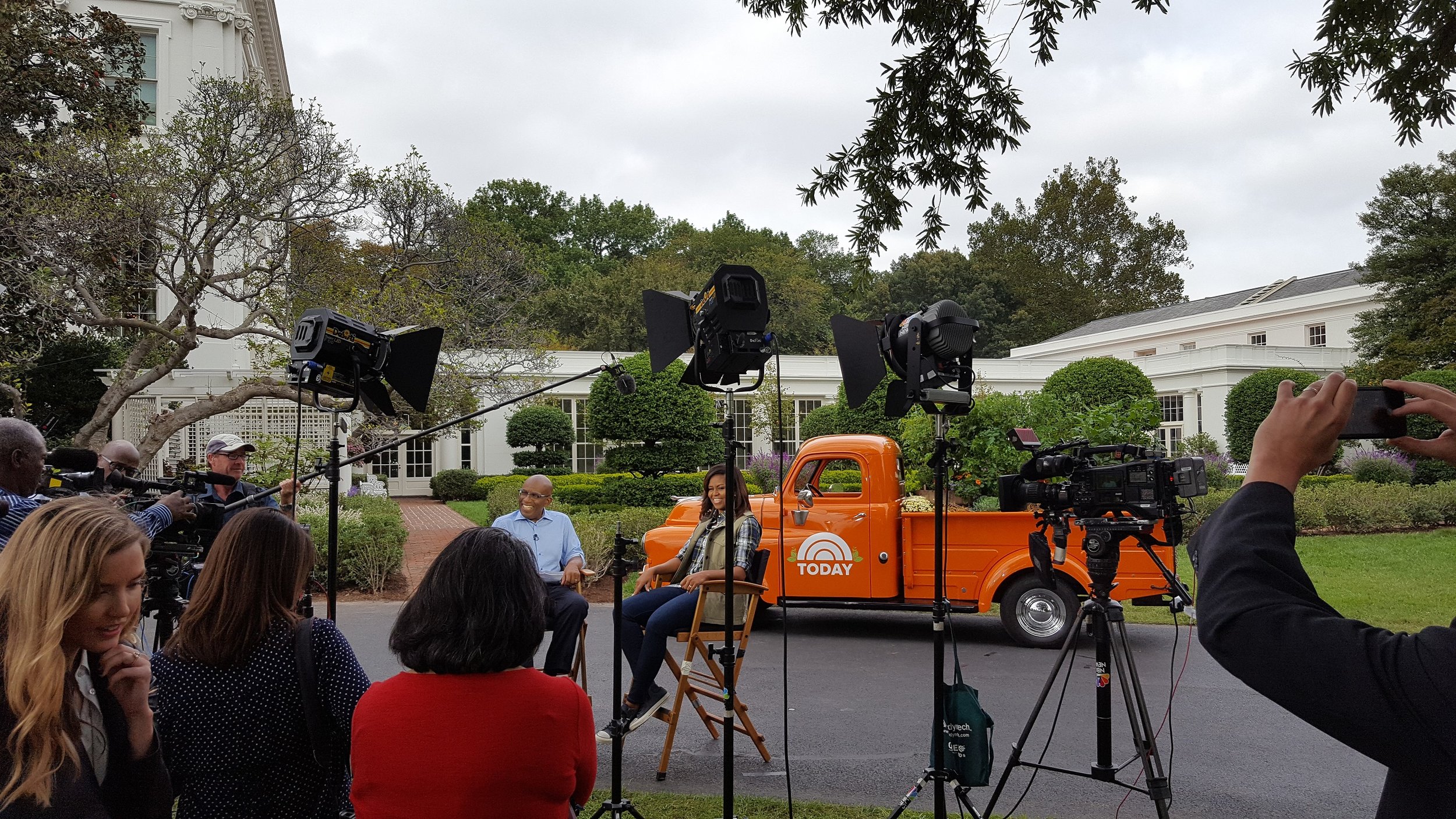 Al Roker interviews First Lady Michelle Obama at The White House