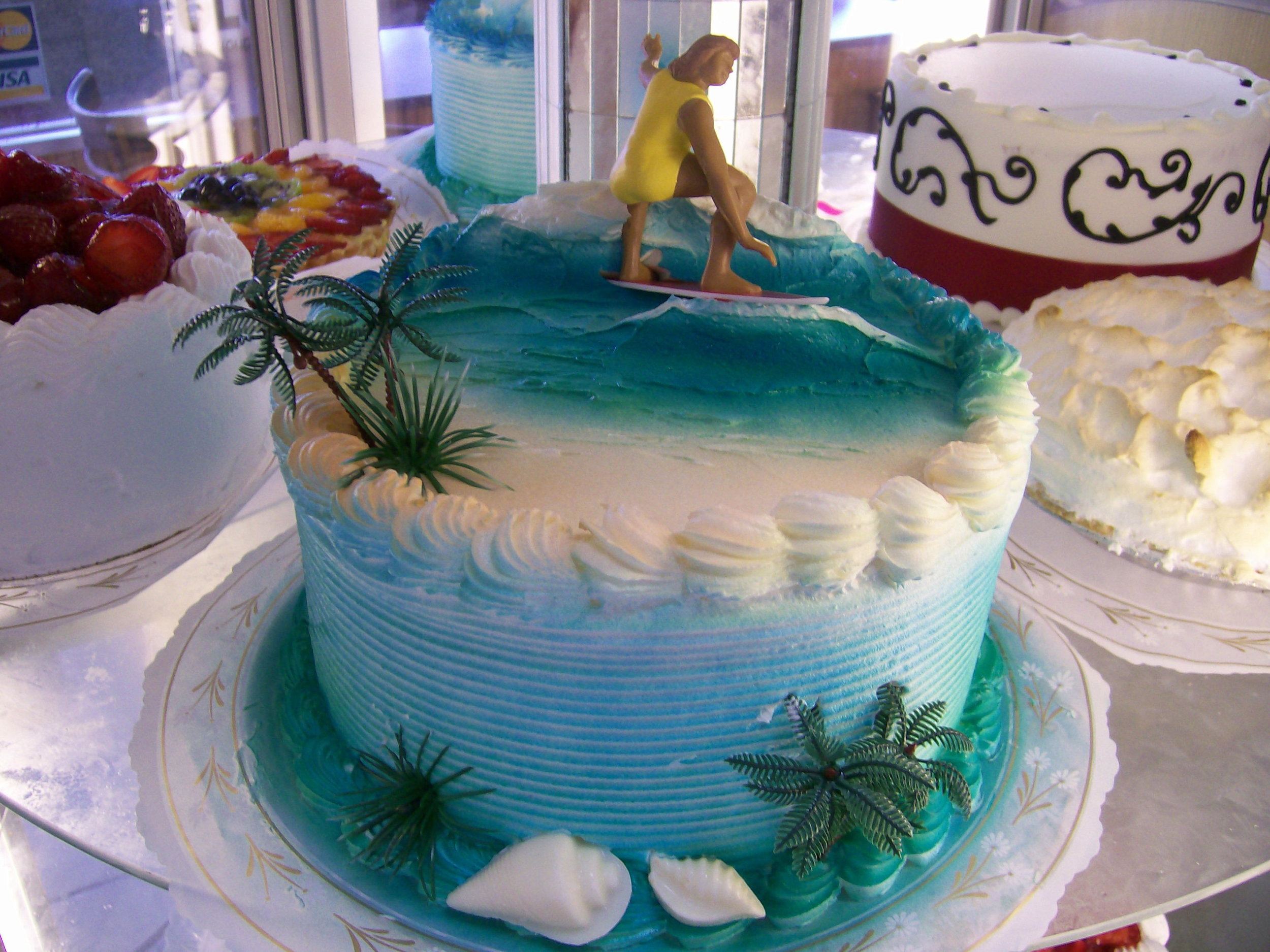 Delectable Cakes: Little Girl Beach Party Birthday Cake