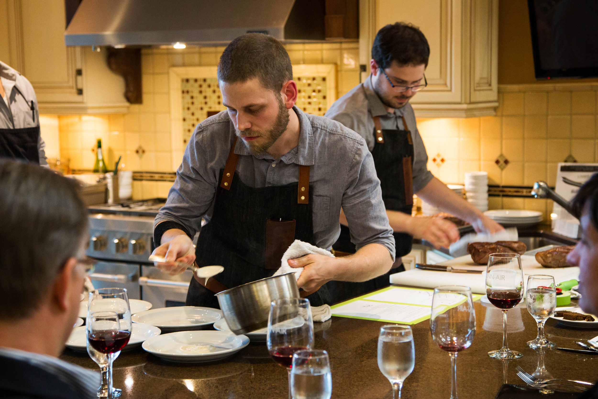 Will and Joel of Holdfast Dining at an In the Kitchen event.