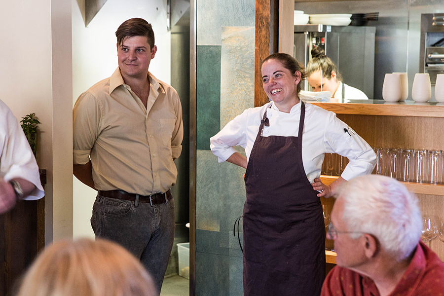 The first-ever dinner at Coquine