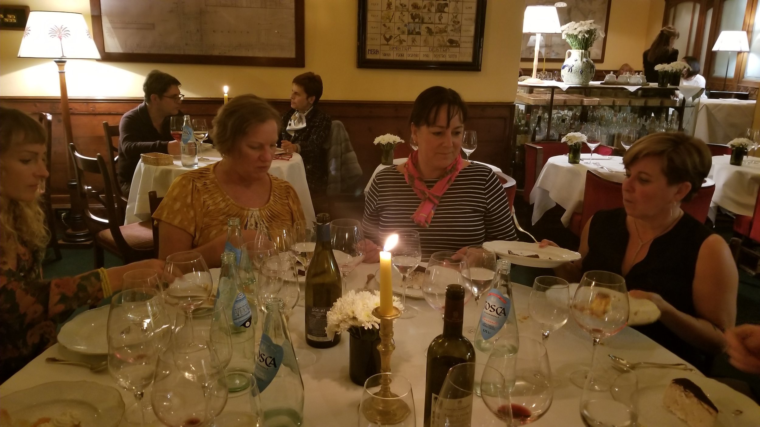 We each tasted 44 different things during our opening dinner in Florence