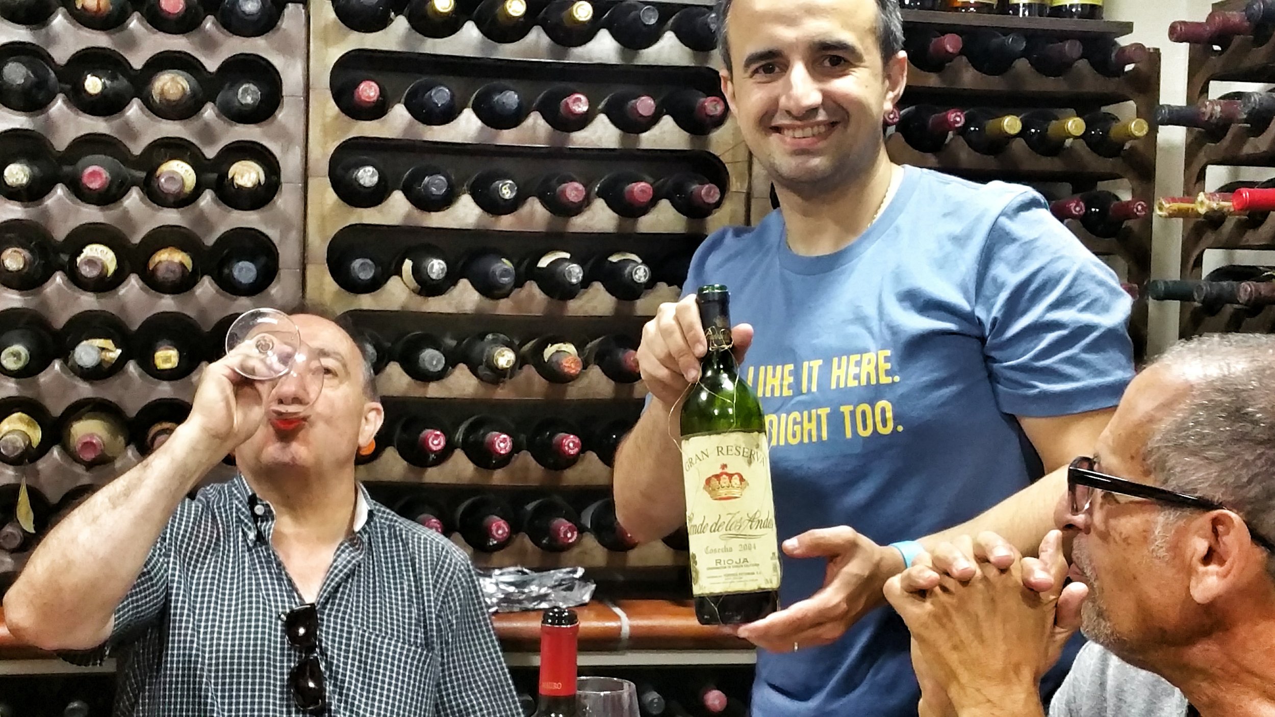 At the Chesa family wine cellar in Spain