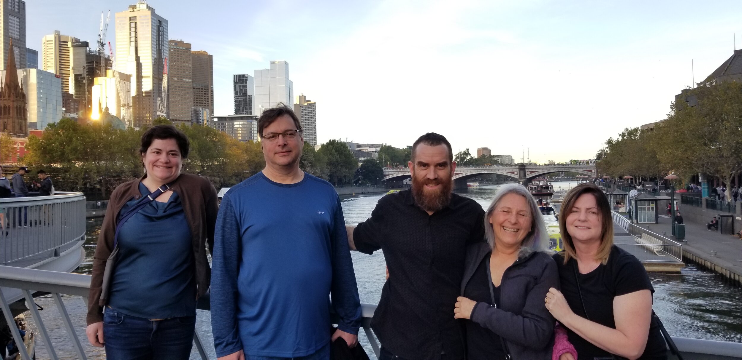 Over the Yarra River in Melbourne