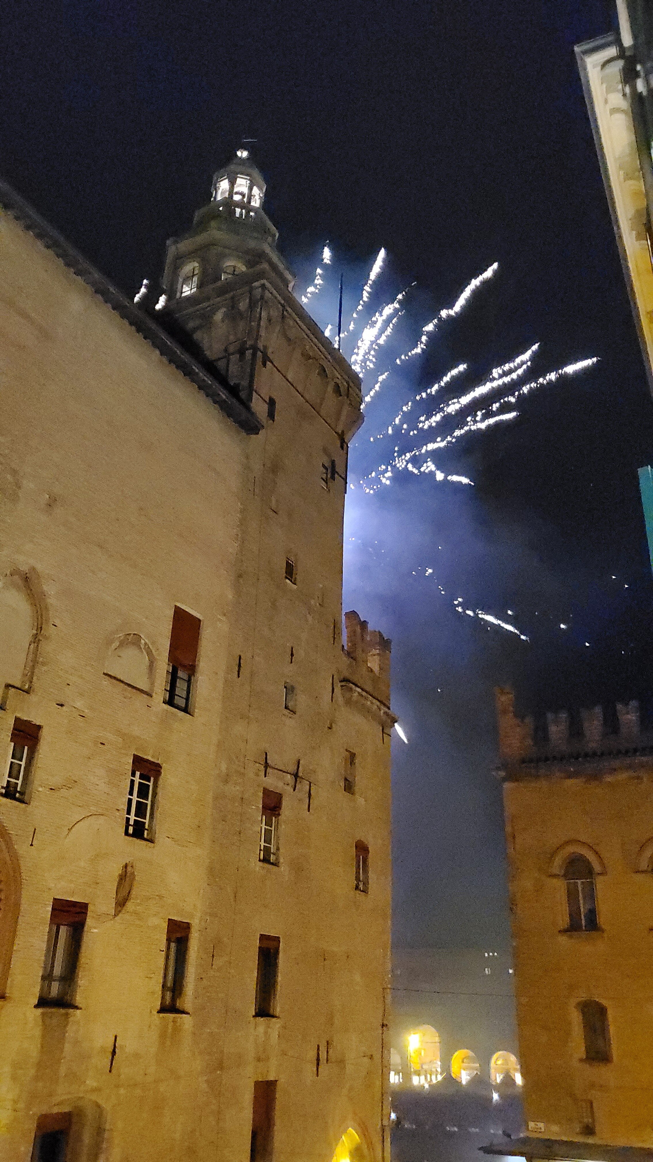 Fireworks in the Piazza Maggiore!