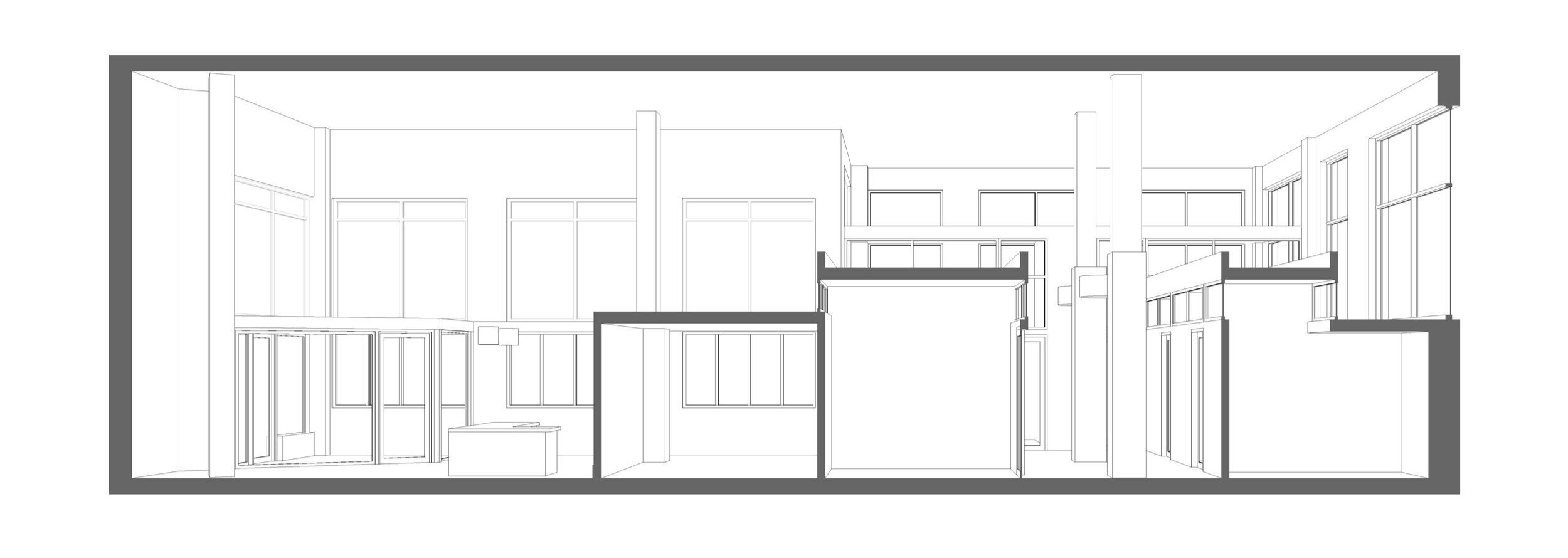 Section Through Offices