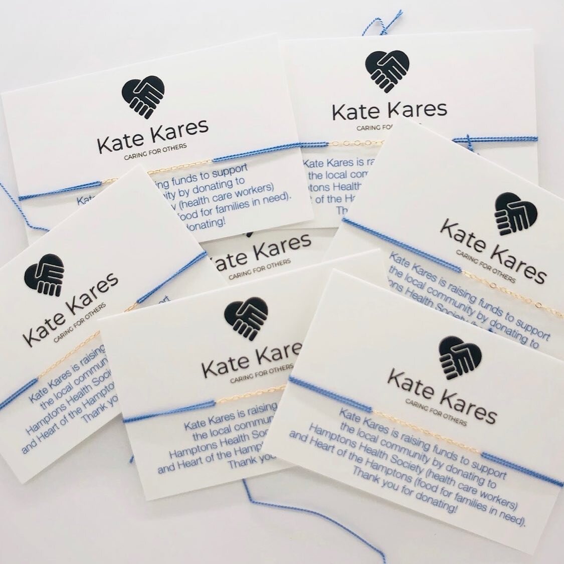 Kate Kares Foundation has collaborated with MAS Designs @masdesignsjewelry to raise funds for the local Hamptons community by donating to The Hamptons Health Society (Health Care Workers) and Heart of the Hamptons (food for families in need). 100% of