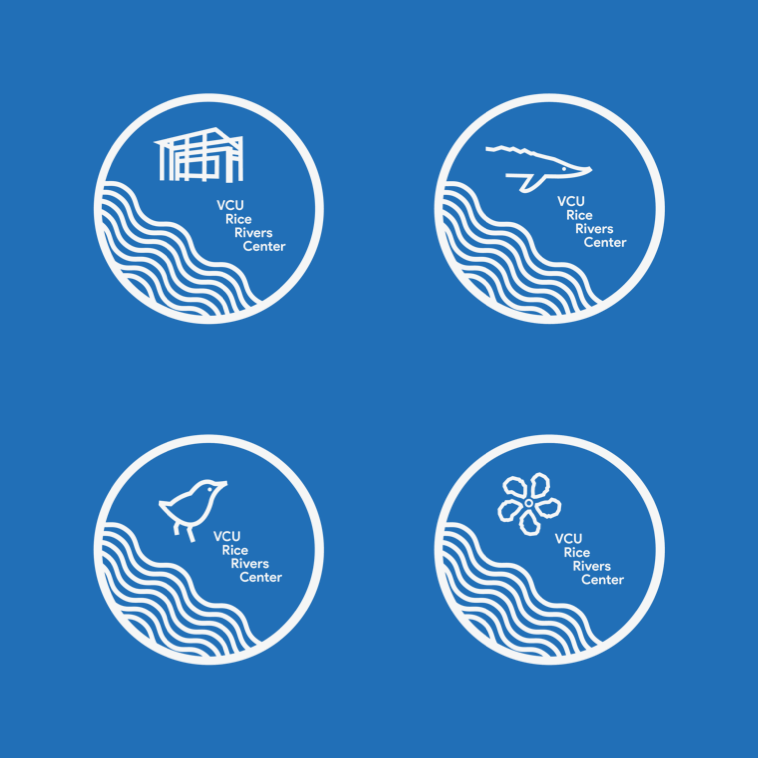 Each version of the logo can stand on its own or alongside the title of the program. In this format, they act as “mission badges” for the programs they represent.
