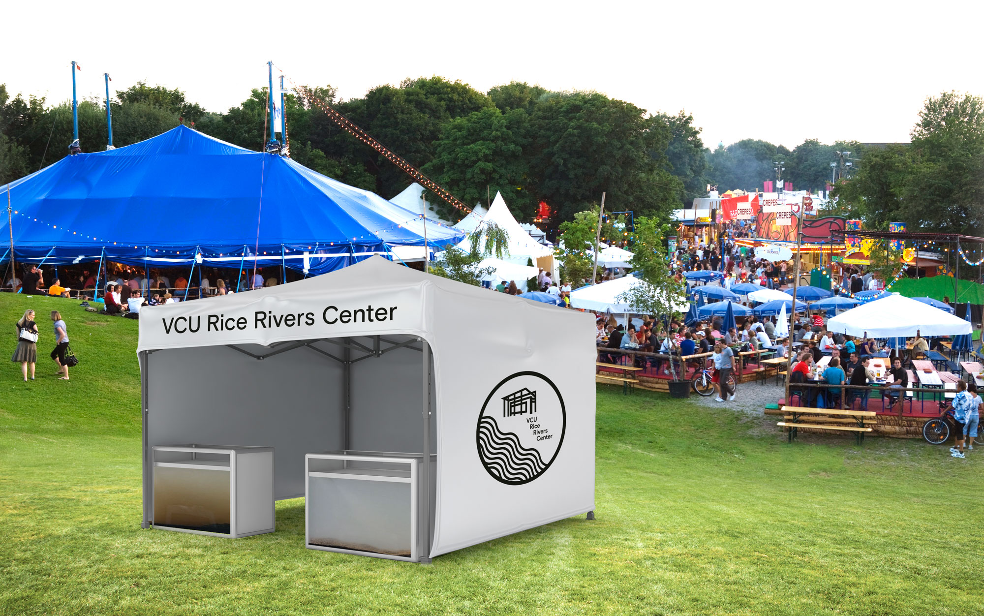 RRC can take this tent to Richmond’s many summer festivals and give demonstrations of their work.