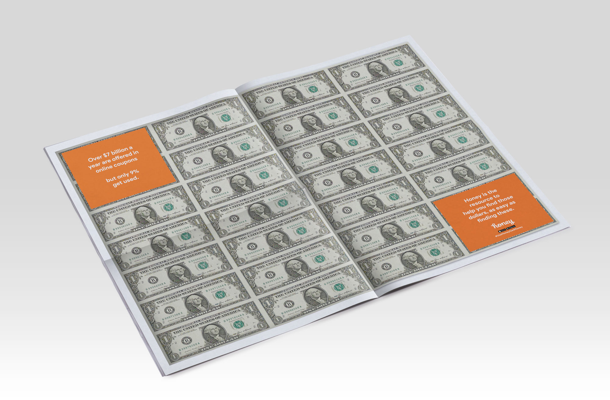  Randomly distributed copies of the paper will feature a center spread filled with real cash. 