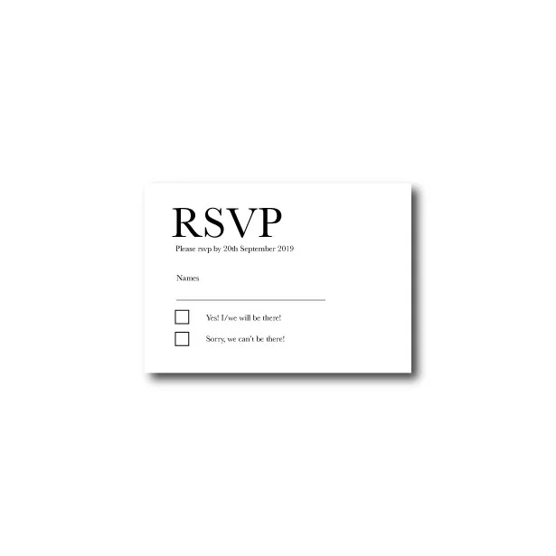 Minimalism RSVP - A7