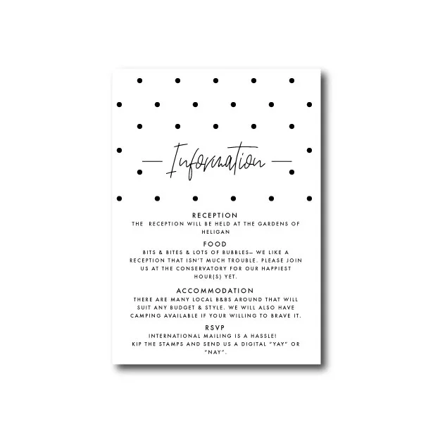 Speckle Wedding Save The Date - A6