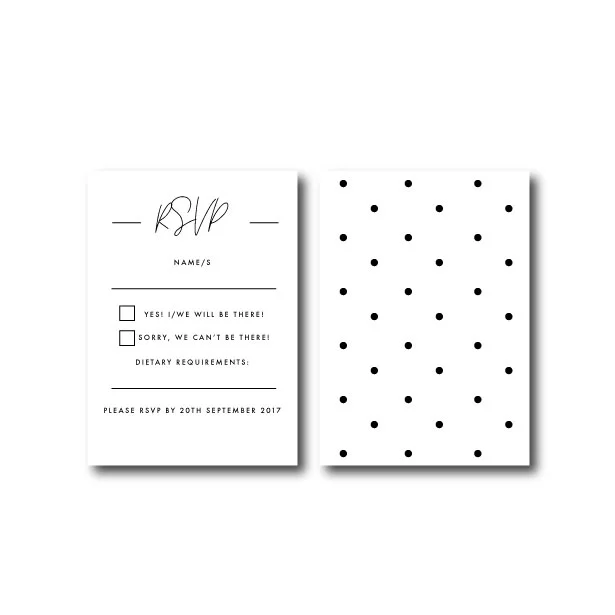 Speckle Wedding RSVP - A7