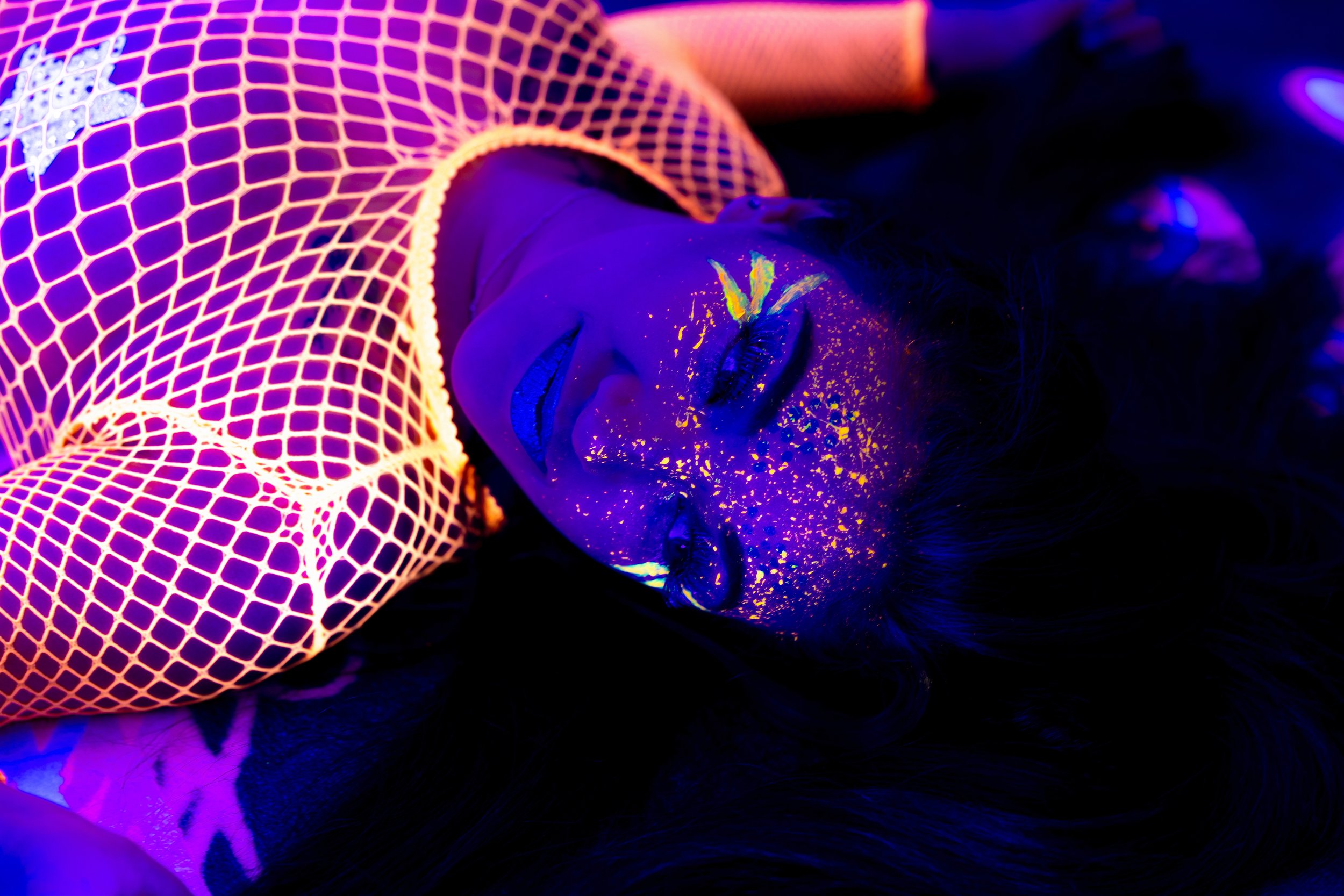 Neon Makeup Session