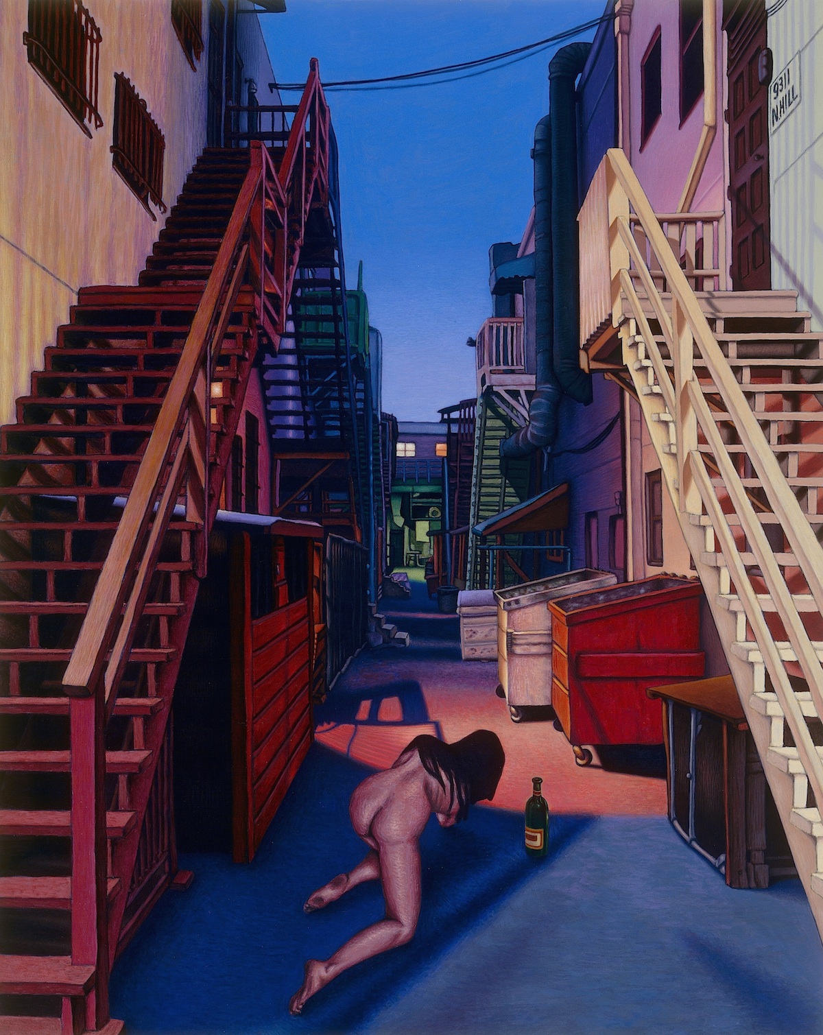 Steps - Acrylic on masonite 16 x 20 inches