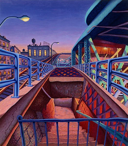 My Home Town - Acrylic on masonite 18.5 x 21 inches