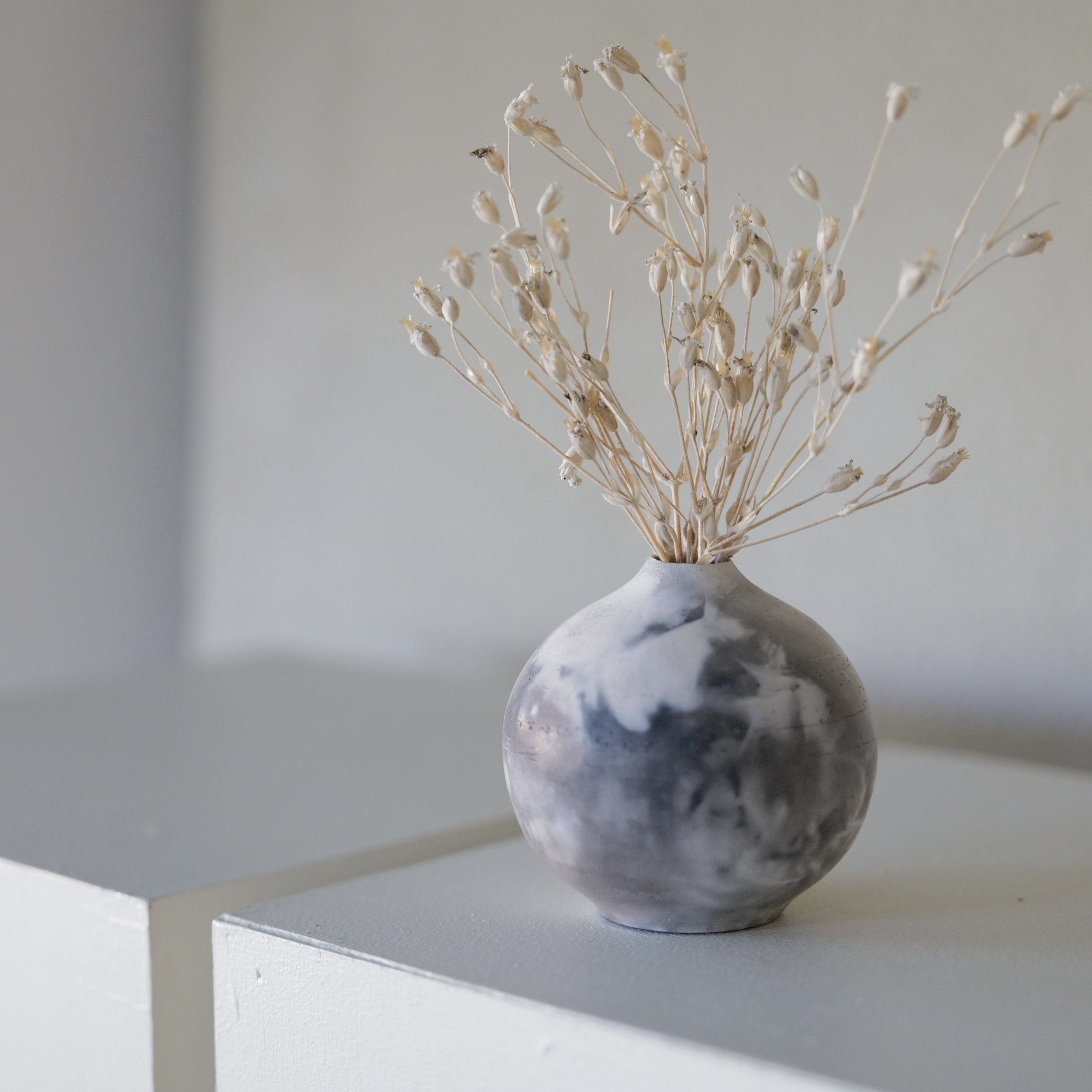 Smoke Fired Bud Vase III
