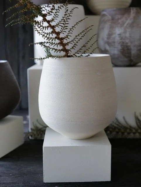 Flower Pot-Light Stoneware