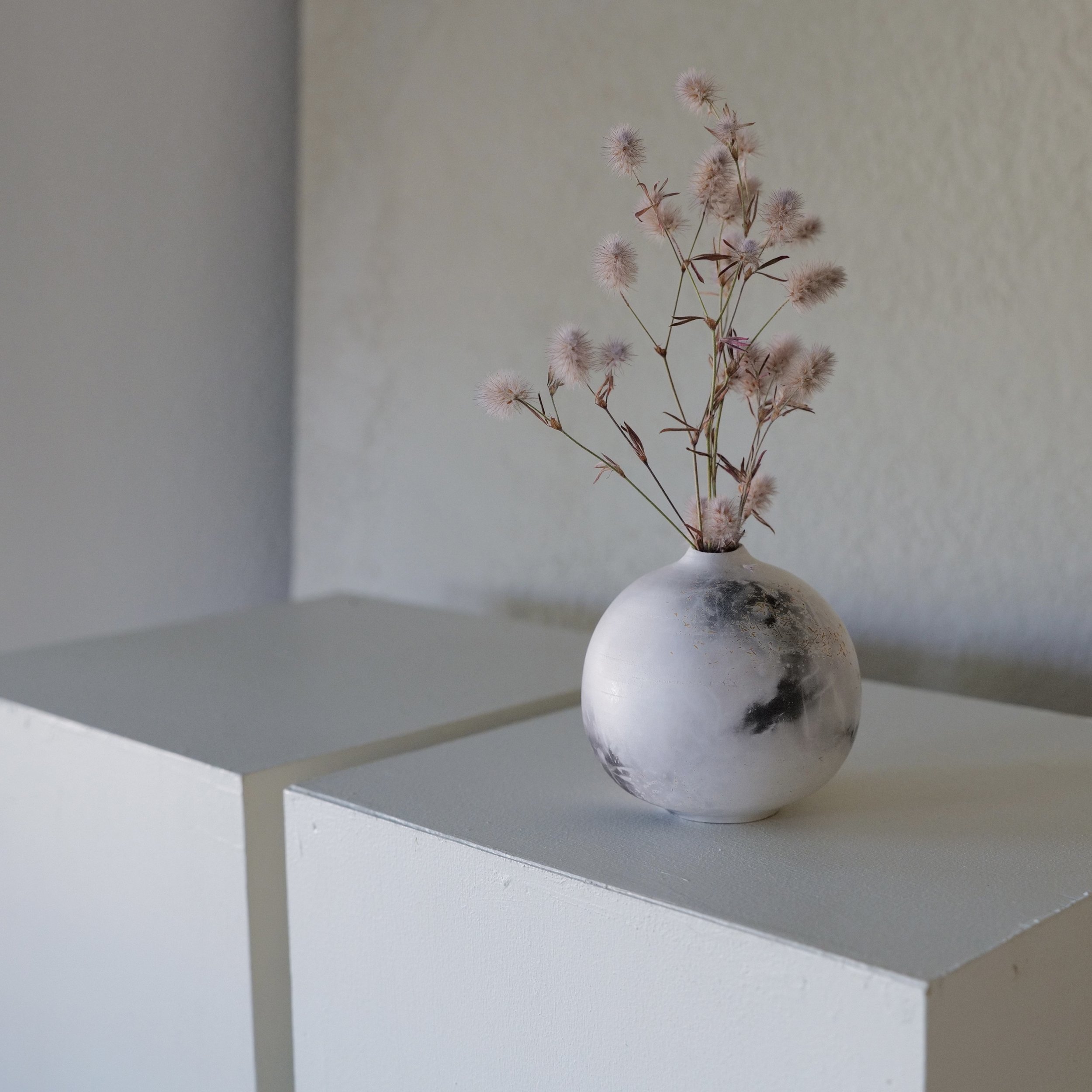 Smoke Fired Bud Vase I