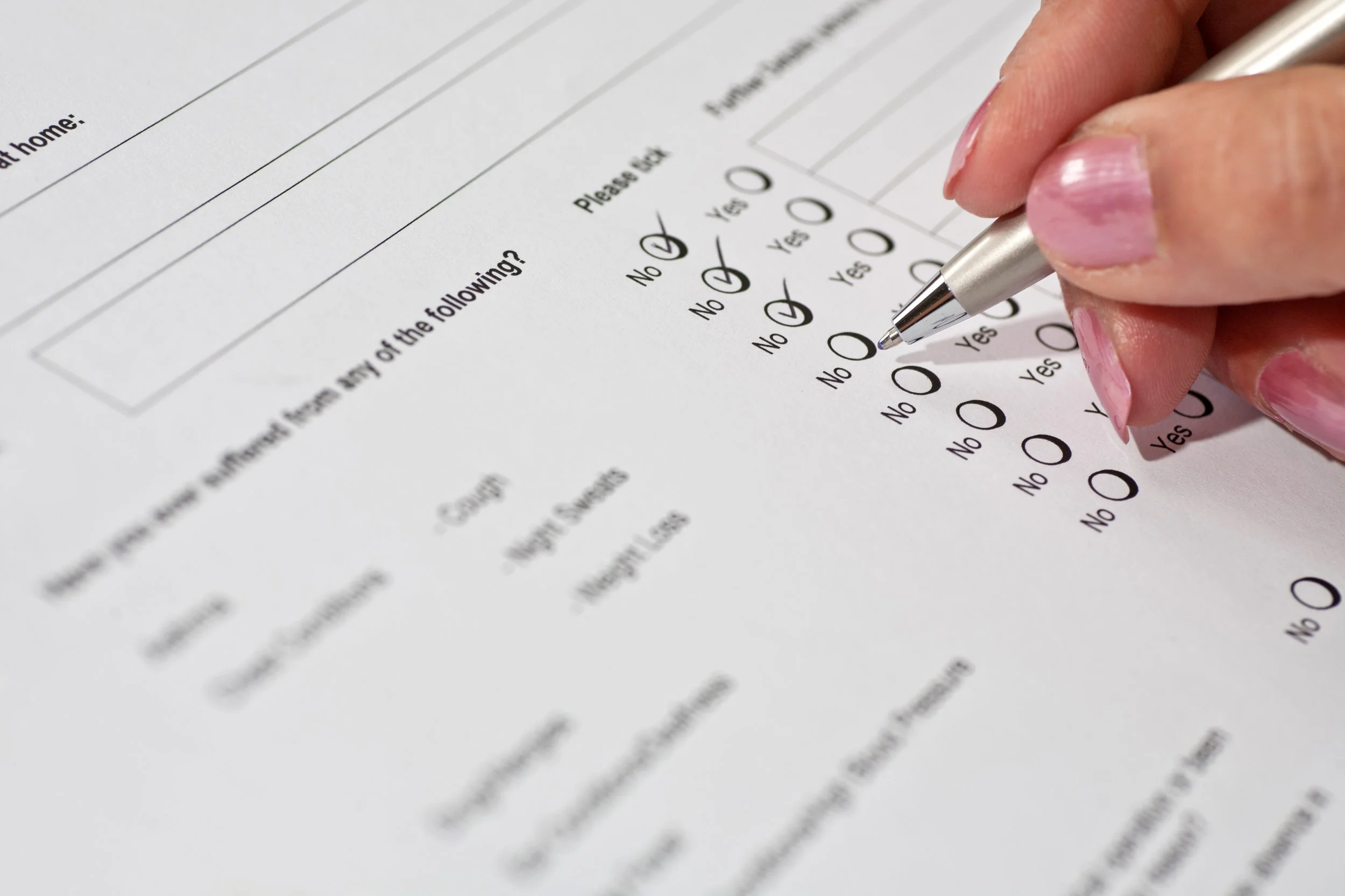 Self-Testing Surveys