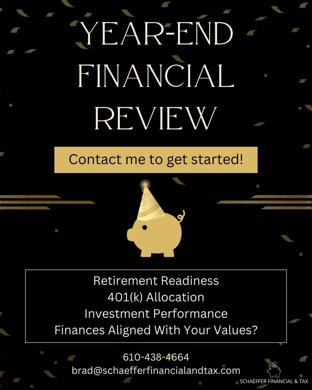 How were your finances this past year?  Are you set up correctly going into 2026?  Contact me to review!

 #yearendreview #personalfinance #financialreview #allocation #newyeargoals