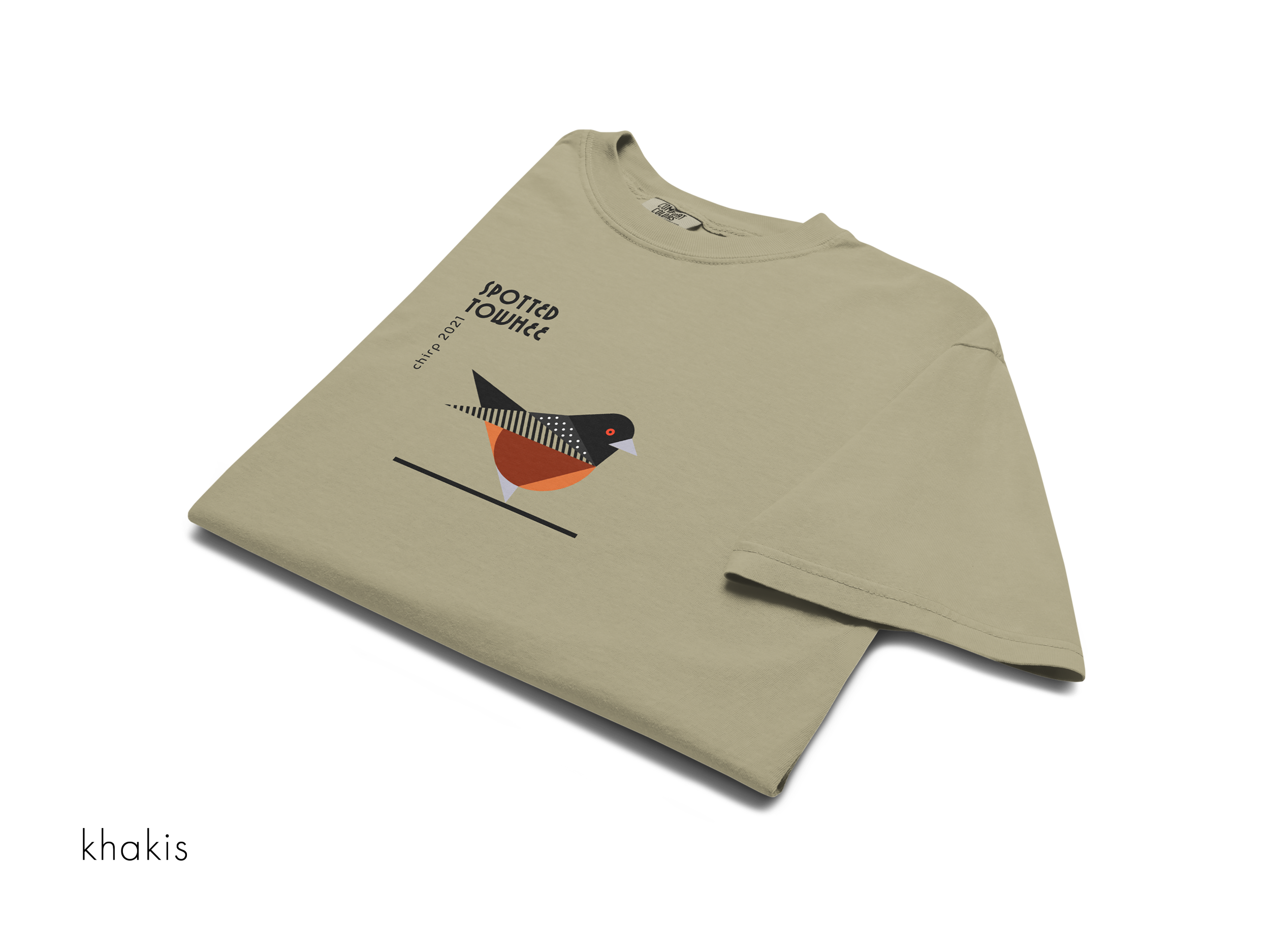 chirp company_unisex-garment-dyed-heavyweight-t-shirt-khaki-front-691d2c4e67069.png