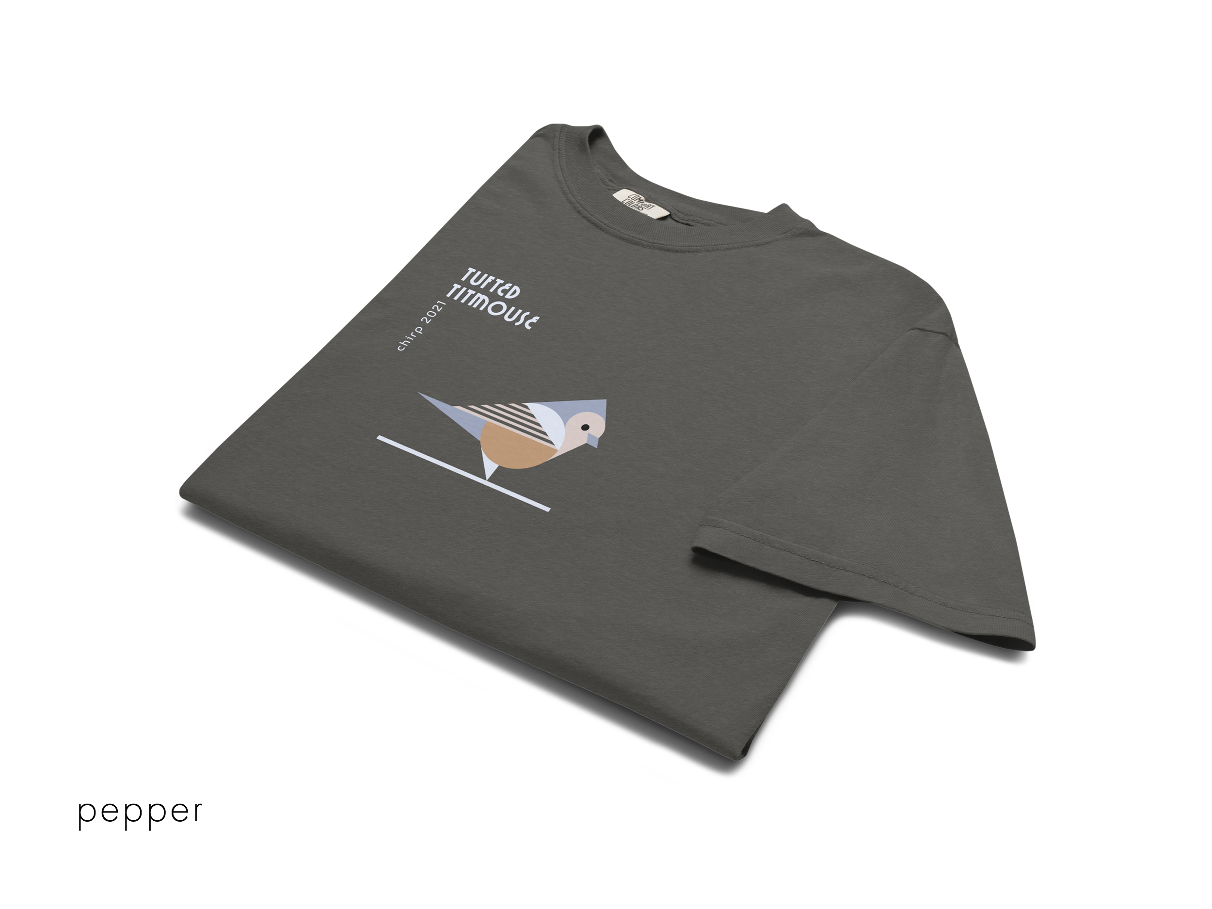 chirp company_unisex-garment-dyed-heavyweight-t-shirt-pepper-front-691d2b1e5434a.png