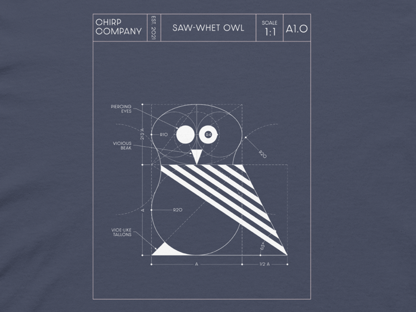 CHIRP COMPANY_unisex-garment-dyed-heavyweight-long-sleeve-shirt-navy-front-DETAIL.png