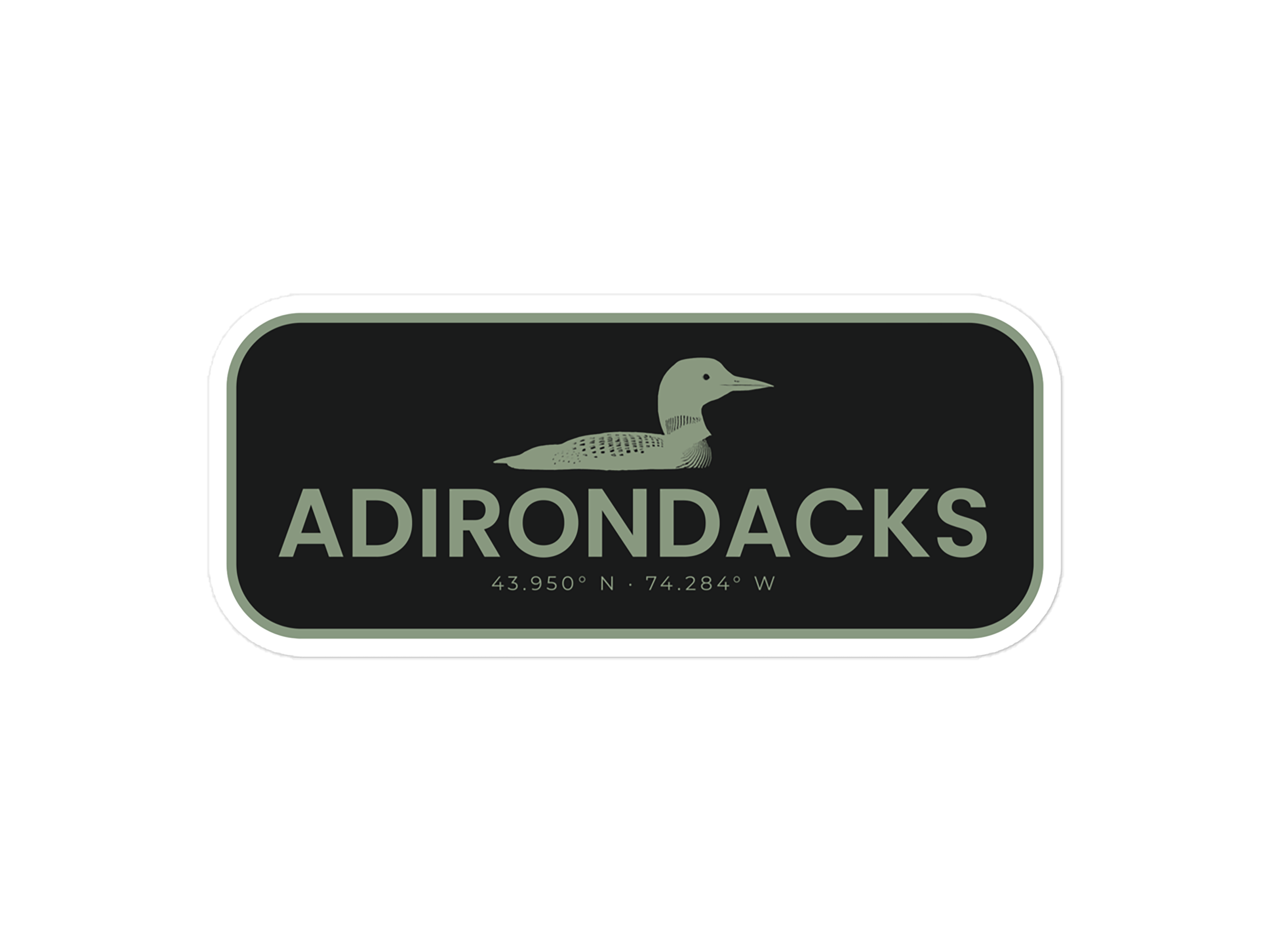 ADIRONDACKS - Typography Series Decal