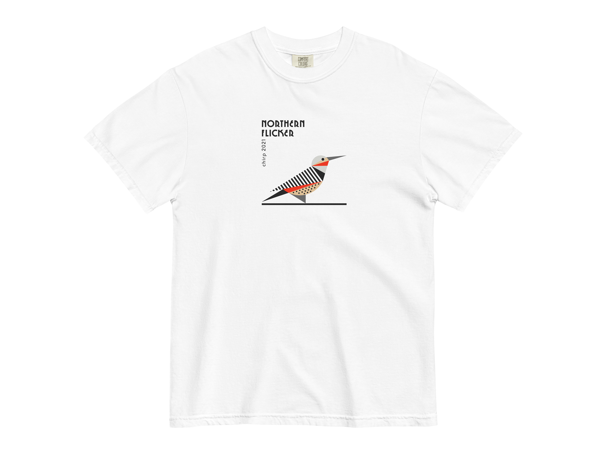 chirp company_flicker_unisex-garment-dyed-heavyweight-t-shirt-white-front-6917cc6b1433a.png