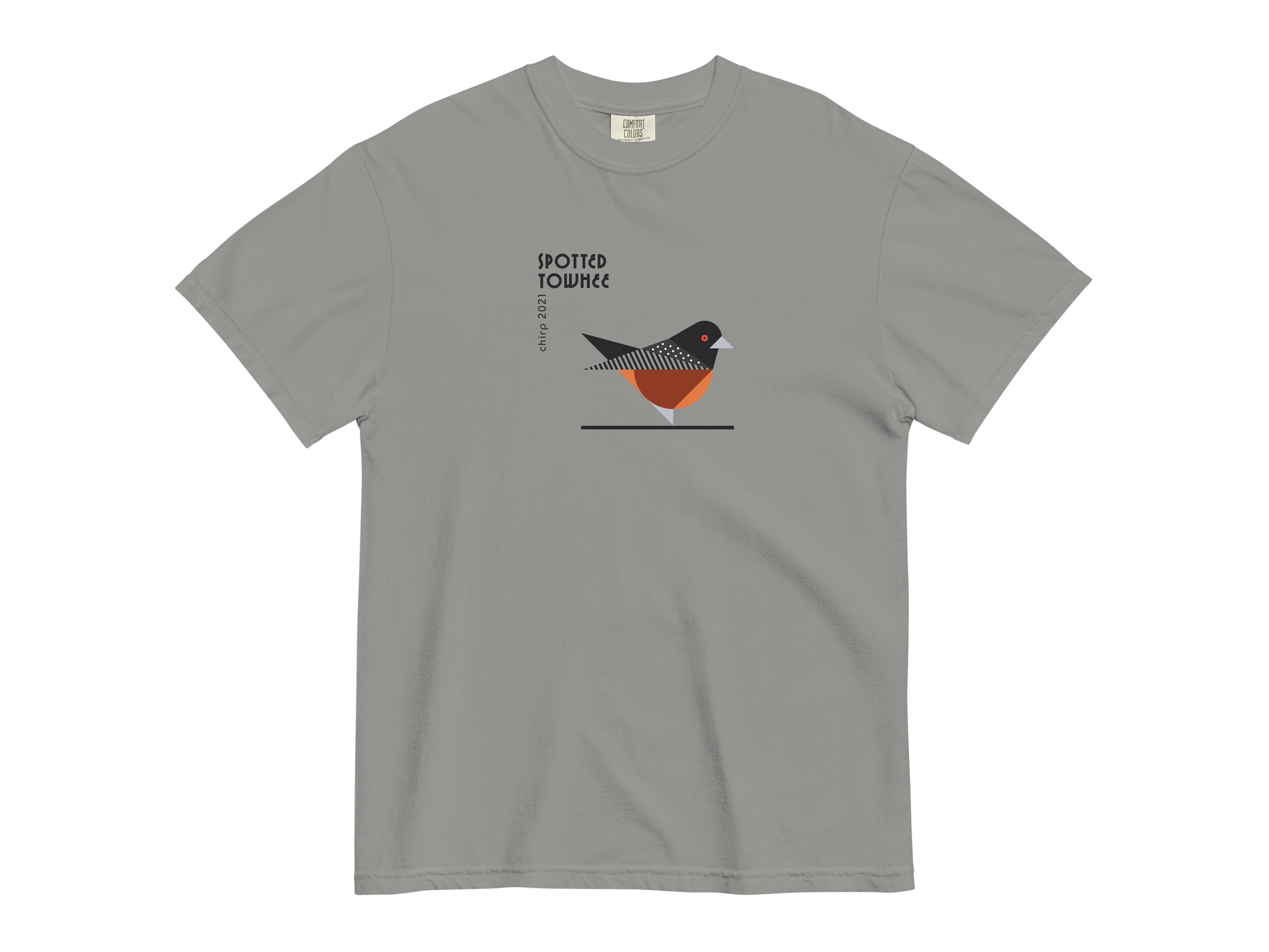 chirp company_towhee_unisex-garment-dyed-heavyweight-t-shirt-grey-front-691b51ef1414d.png