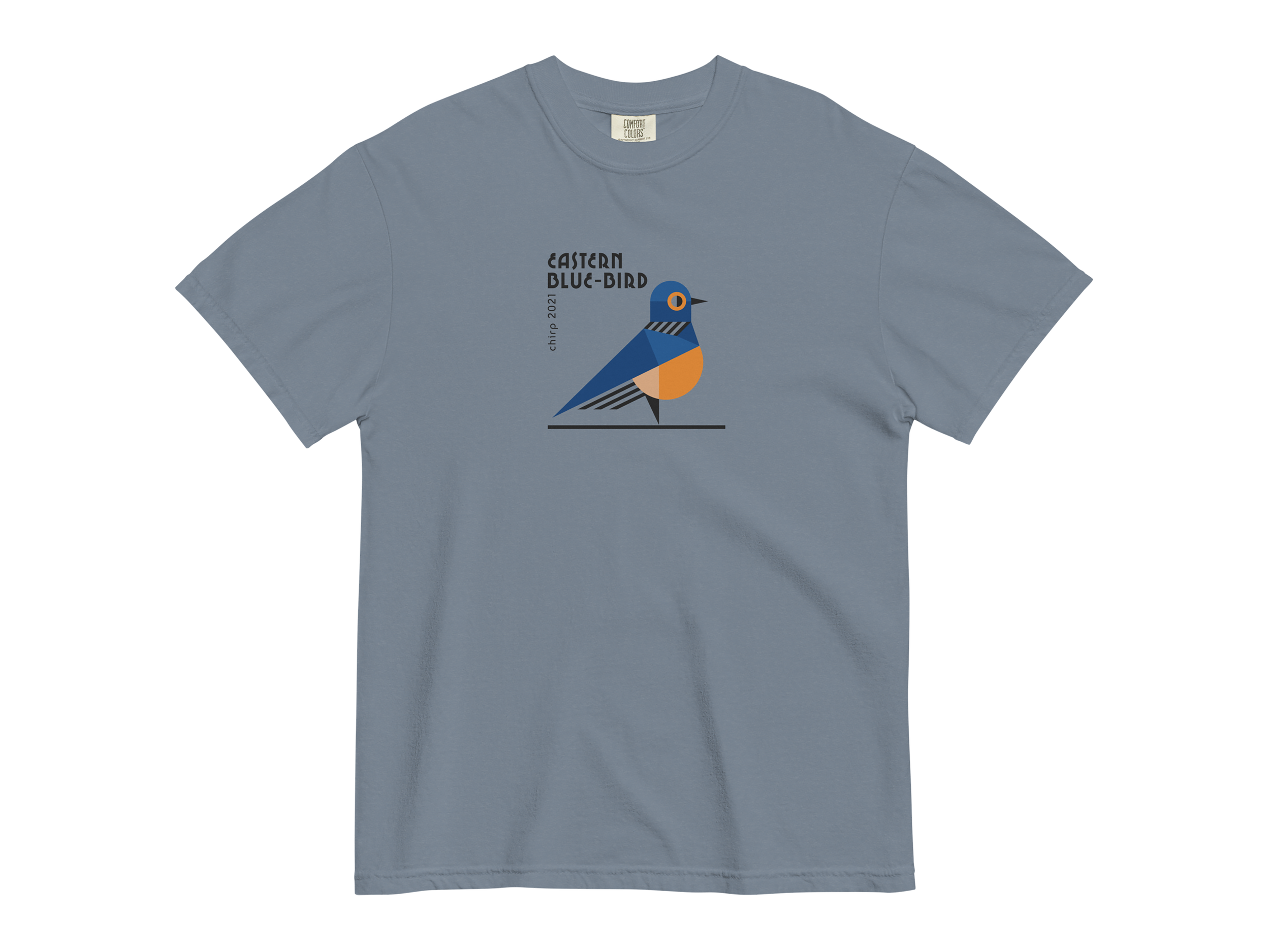 chirp company_bluebird_unisex-garment-dyed-heavyweight-t-shirt-blue-jean-front-6917c40f8de3b.png