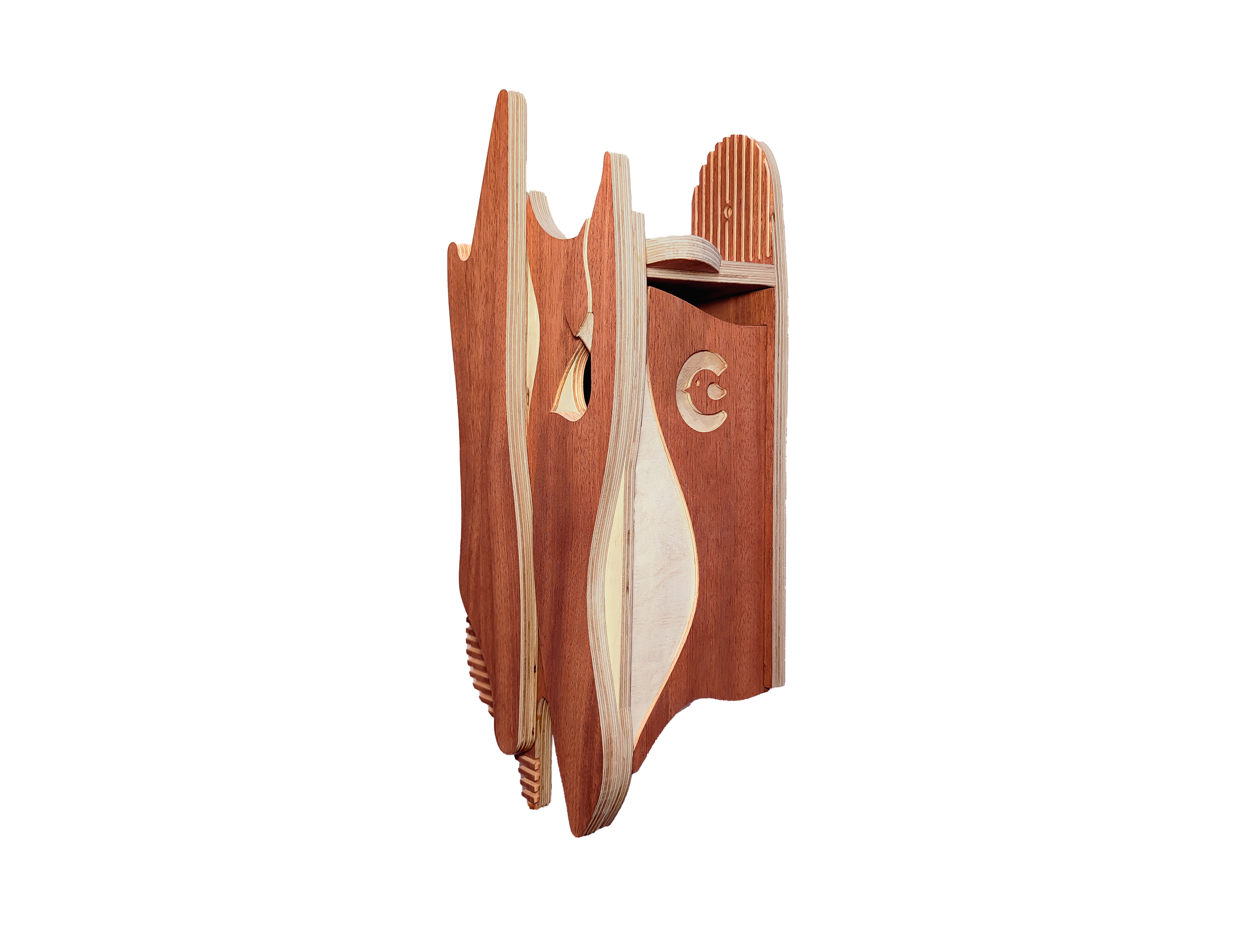 CHIRP BIRDHOUSES - MODERN BIRDHOUSE- GAUDI 2-MAHOGANY.png