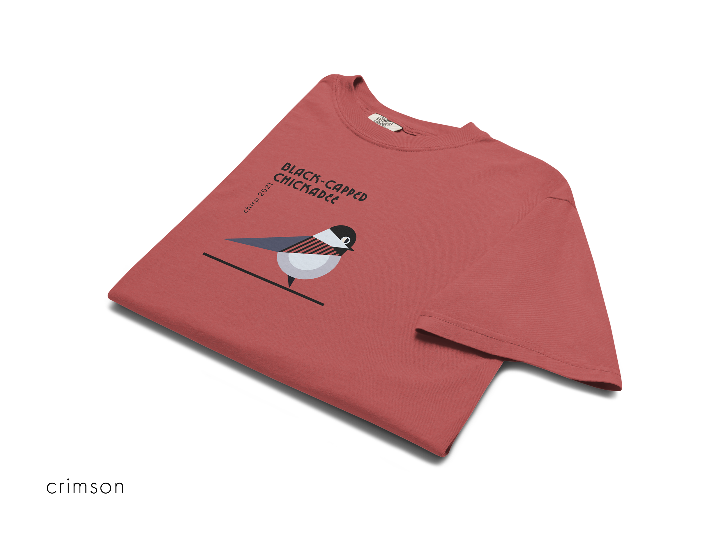 chirp company_unisex-garment-dyed-heavyweight-t-shirt-crimson-front-691d272a37e10.png