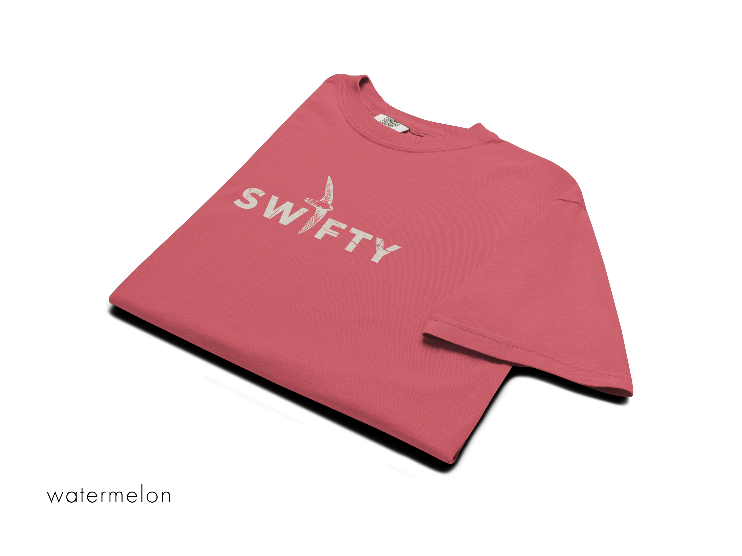 CHIRP COMPANY_SWIFTY_unisex-garment-dyed-heavyweight-t-shirt-watermelon-front-6939e75cdb715.png