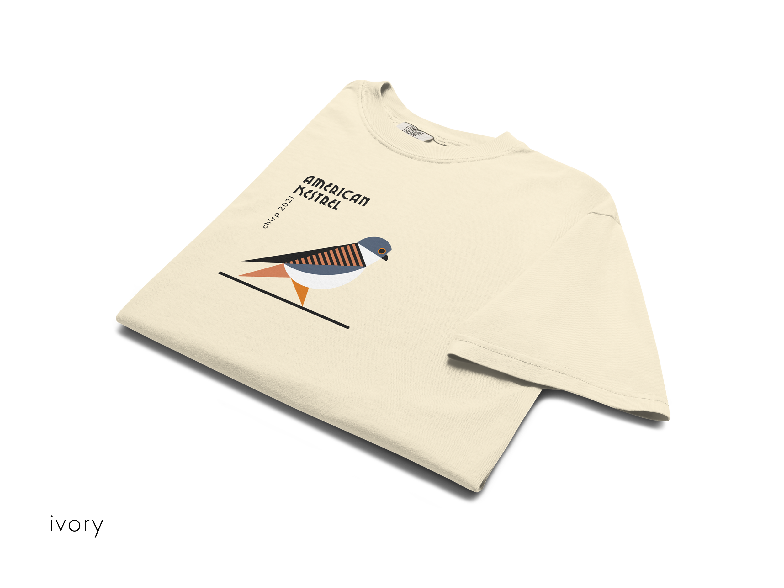 chirp company_unisex-garment-dyed-heavyweight-t-shirt-ivory-front-691d29e1e2830.png