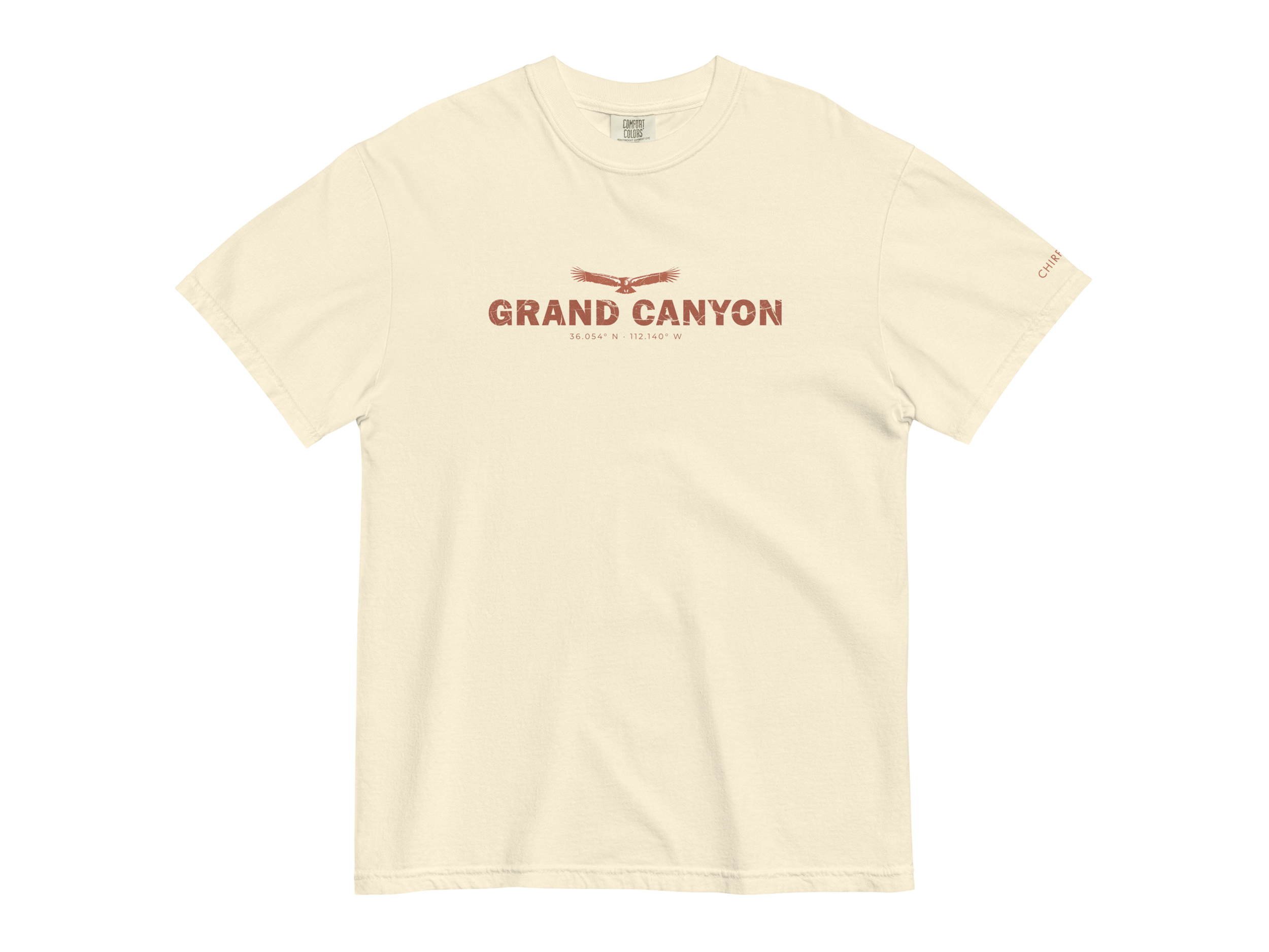 CHIRP COMPANY_GRAND CANYON_CALIFORNIA CONDOR_unisex-garment-dyed-heavyweight-t-shirt-ivory-front-6945b8ca4a2ed.png