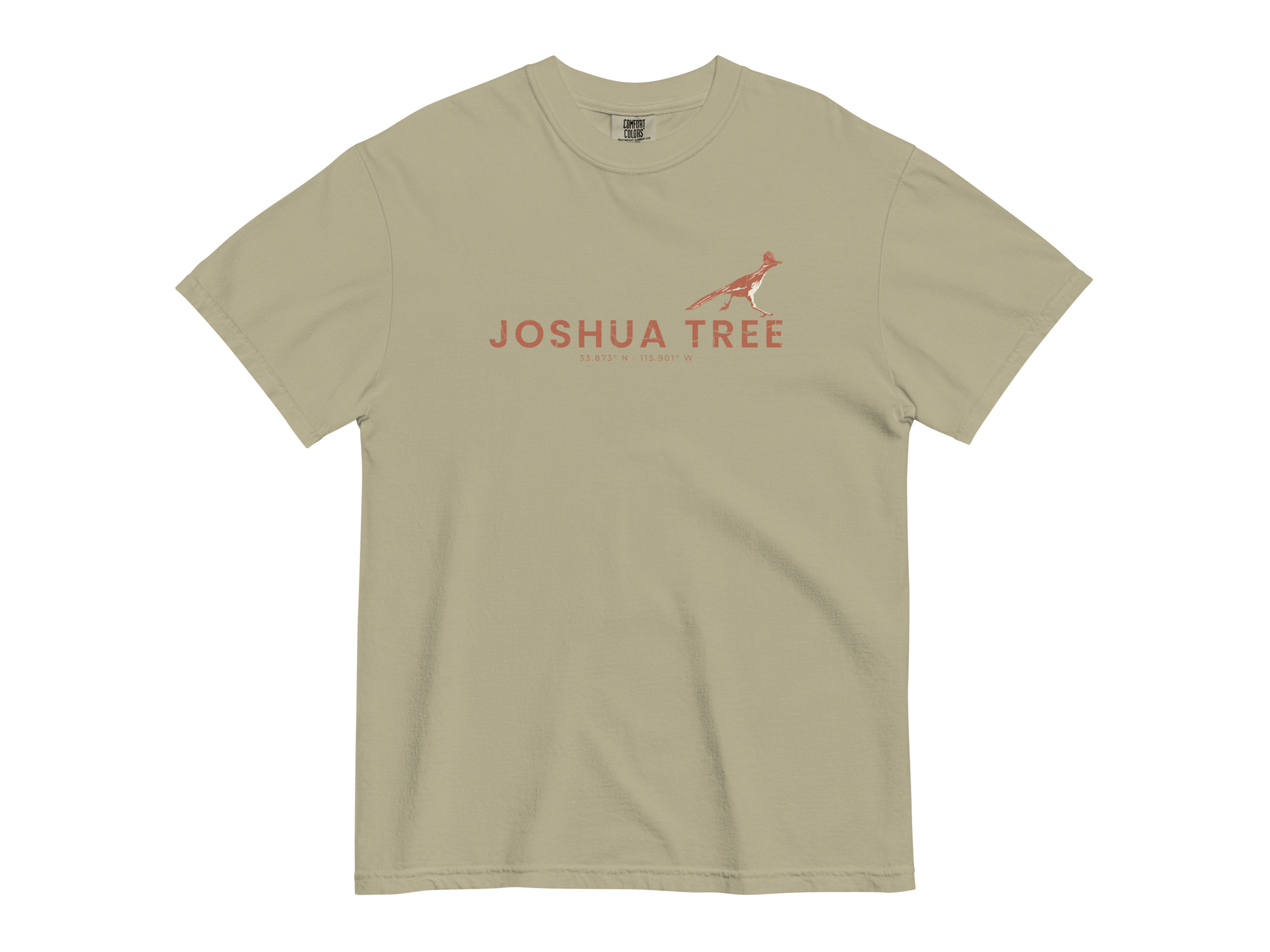 CHIRP COMPANY_JASHUA TREE_ROADRUNNER_unisex-garment-dyed-heavyweight-t-shirt-khaki-front-693f01a63b255.png