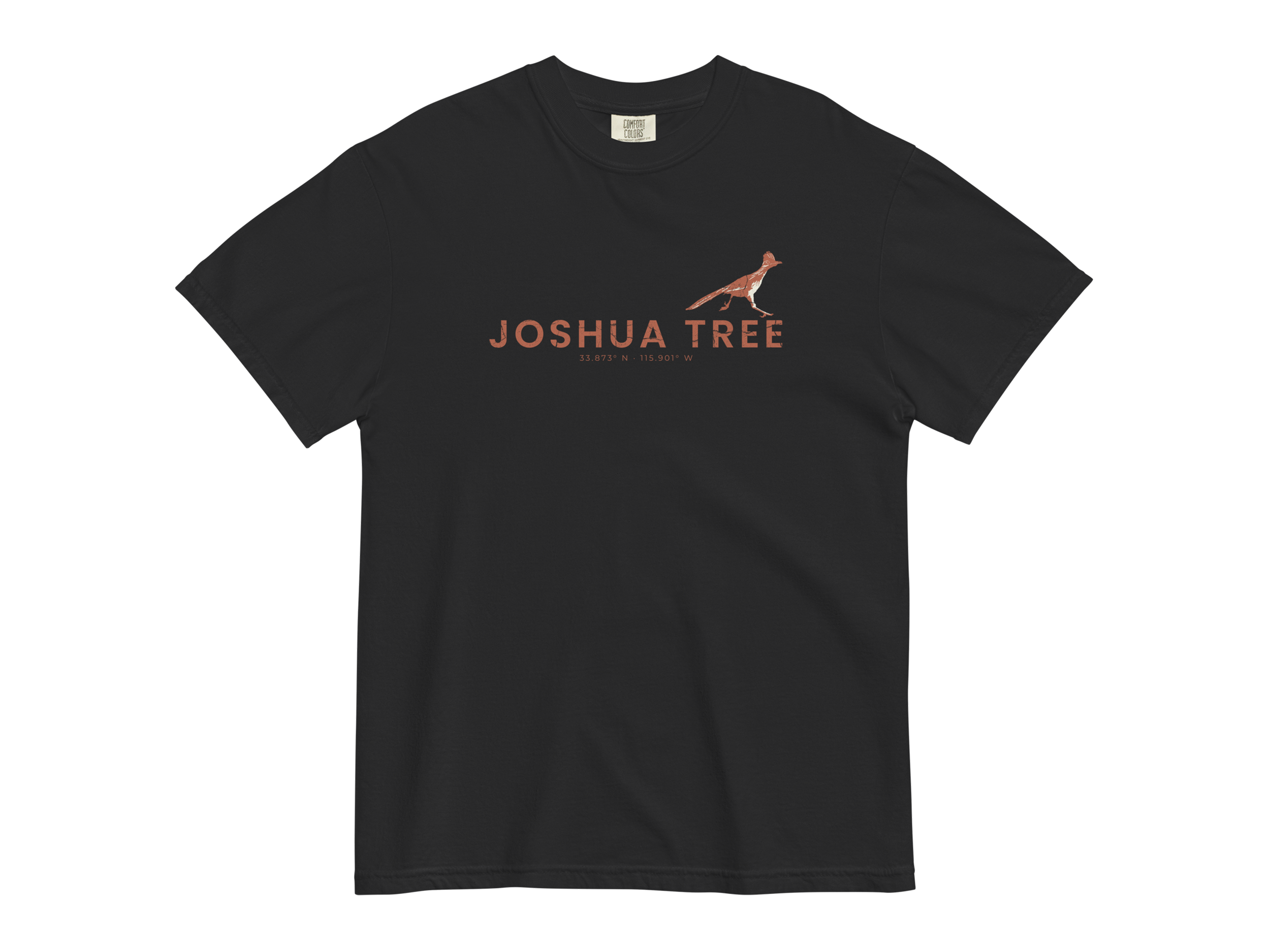 CHIRP COMPANY_JASHUA TREE_ROADRUNNER_unisex-garment-dyed-heavyweight-t-shirt-black-front-693f01a63afeb.png