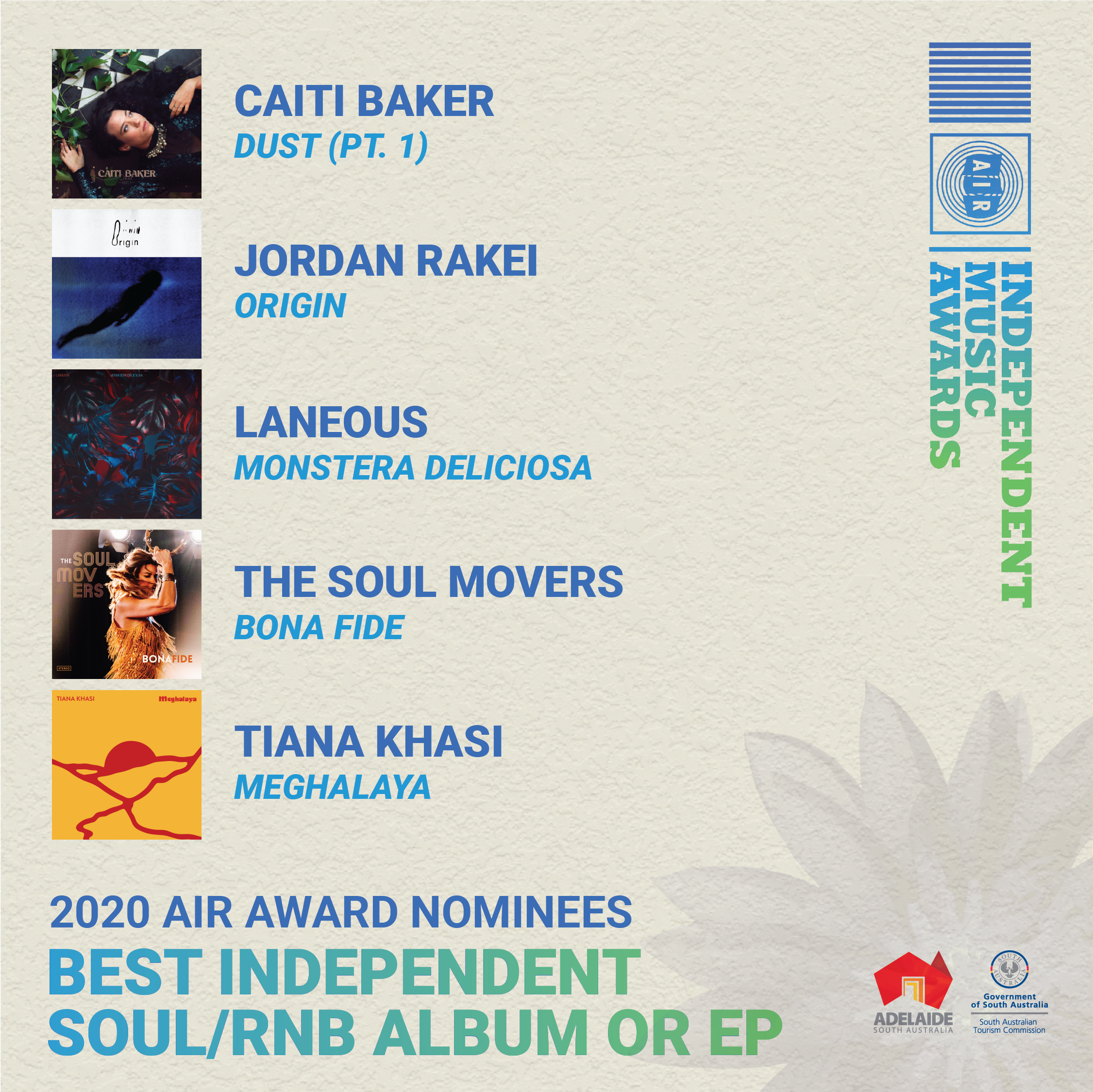 Laneous and Tiana Khasi nominated for 2020 AIR Awards