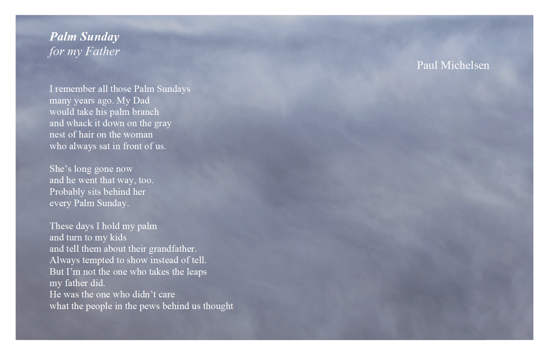 Paul Michelsen, "Palm Sunday"