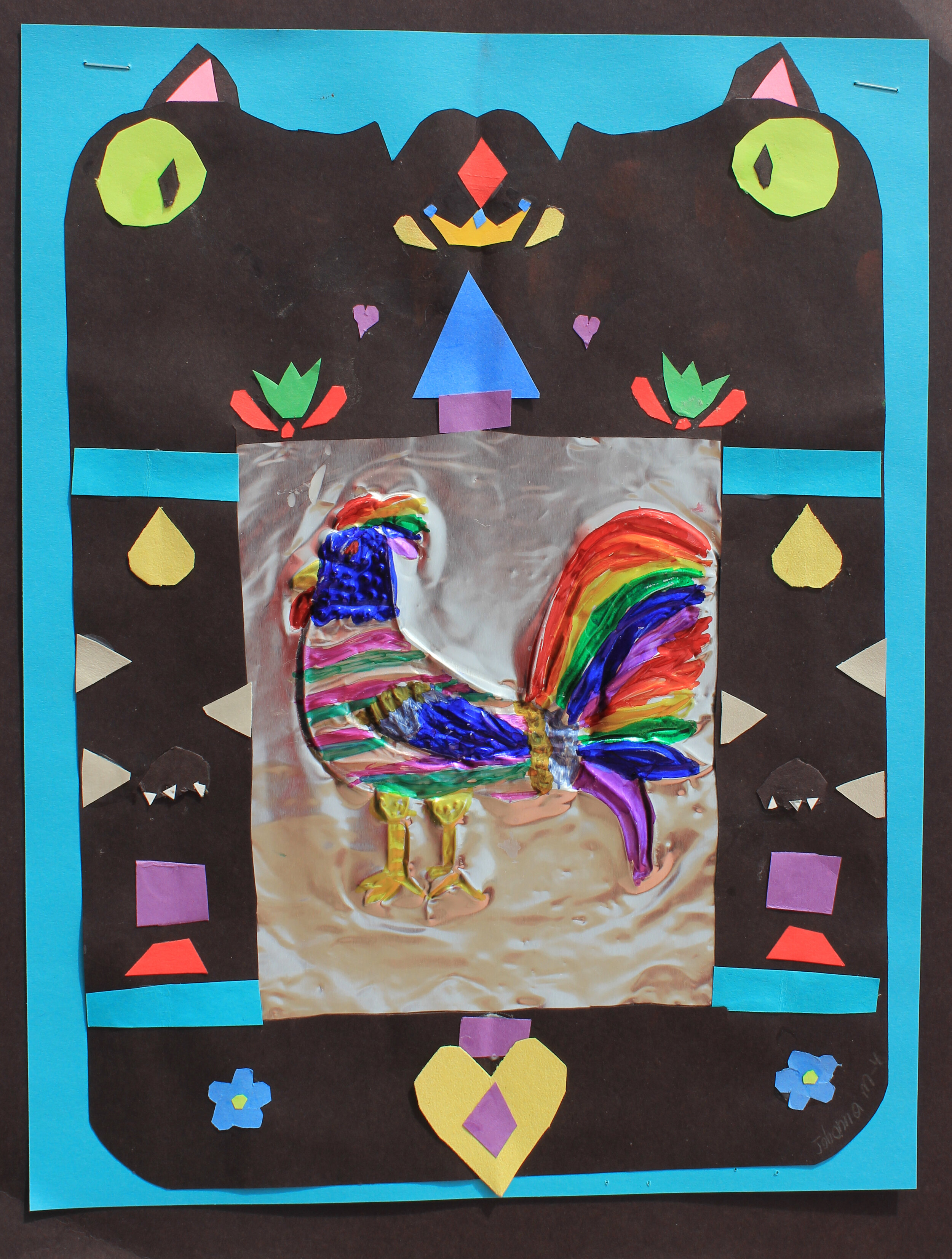 Johonna, Grade 4, Foil Tooling and Collage