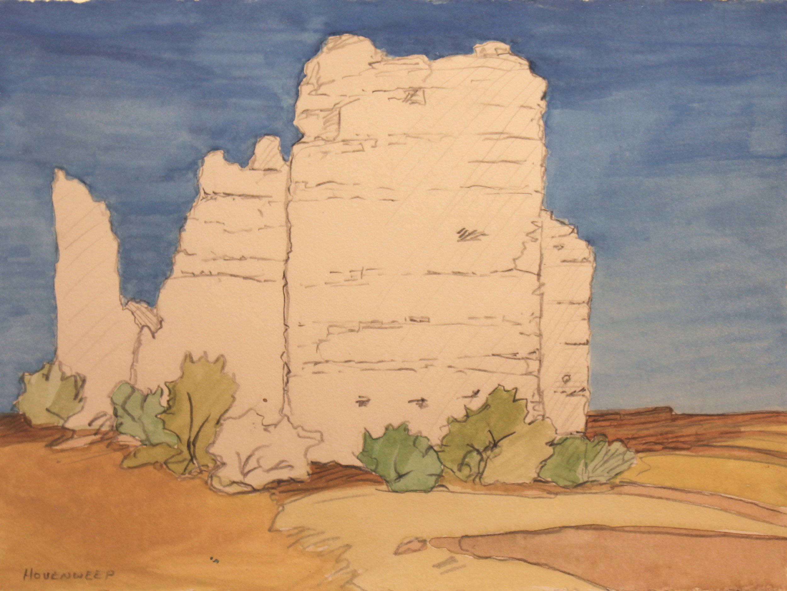 Watercolors of the Colorado: Hovenweep