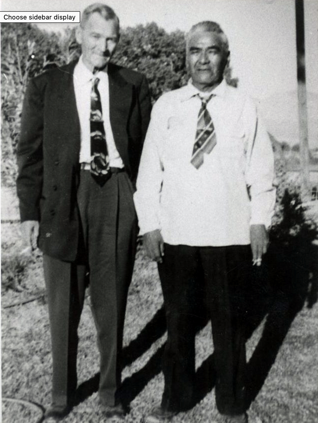 Mr. Fay Perkins (left) and Mr. Willis Evans