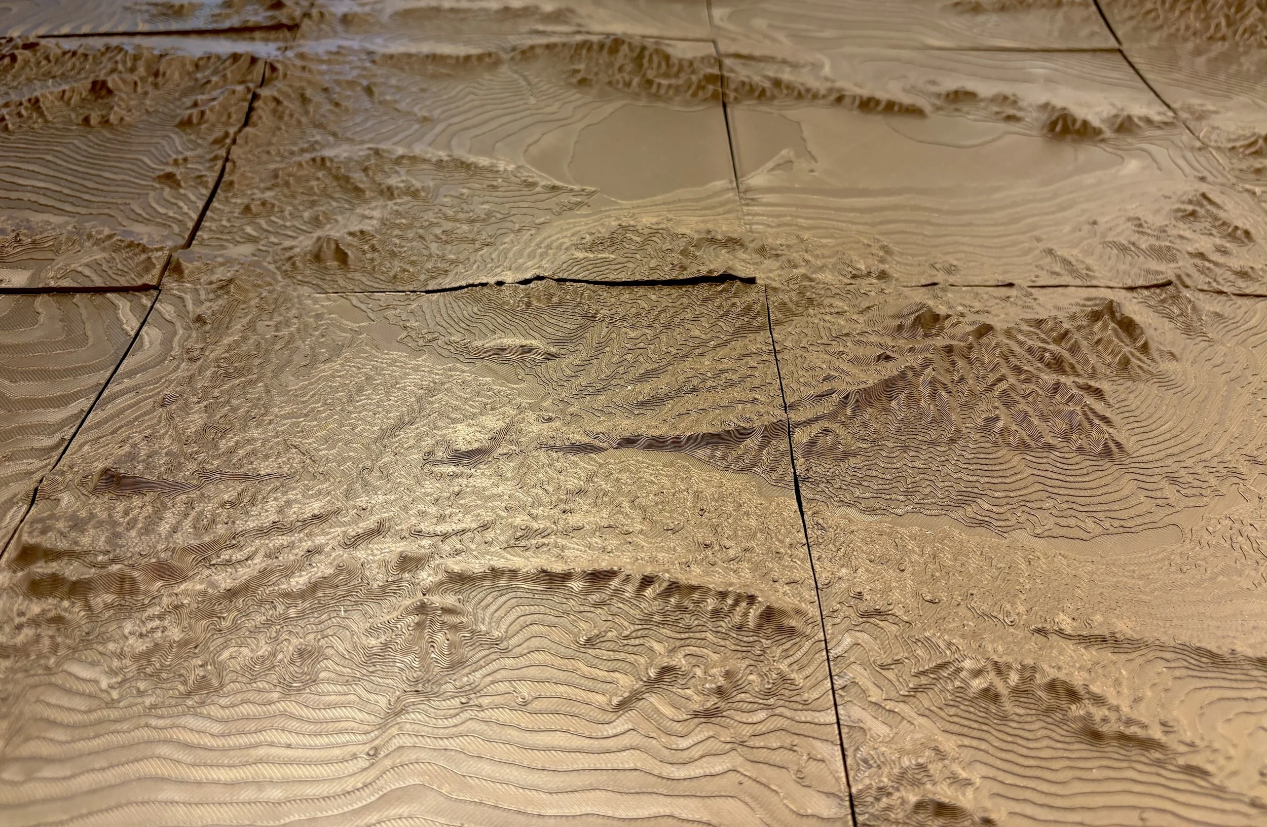 Basin and Range: A Sculpture in 3D (detail)